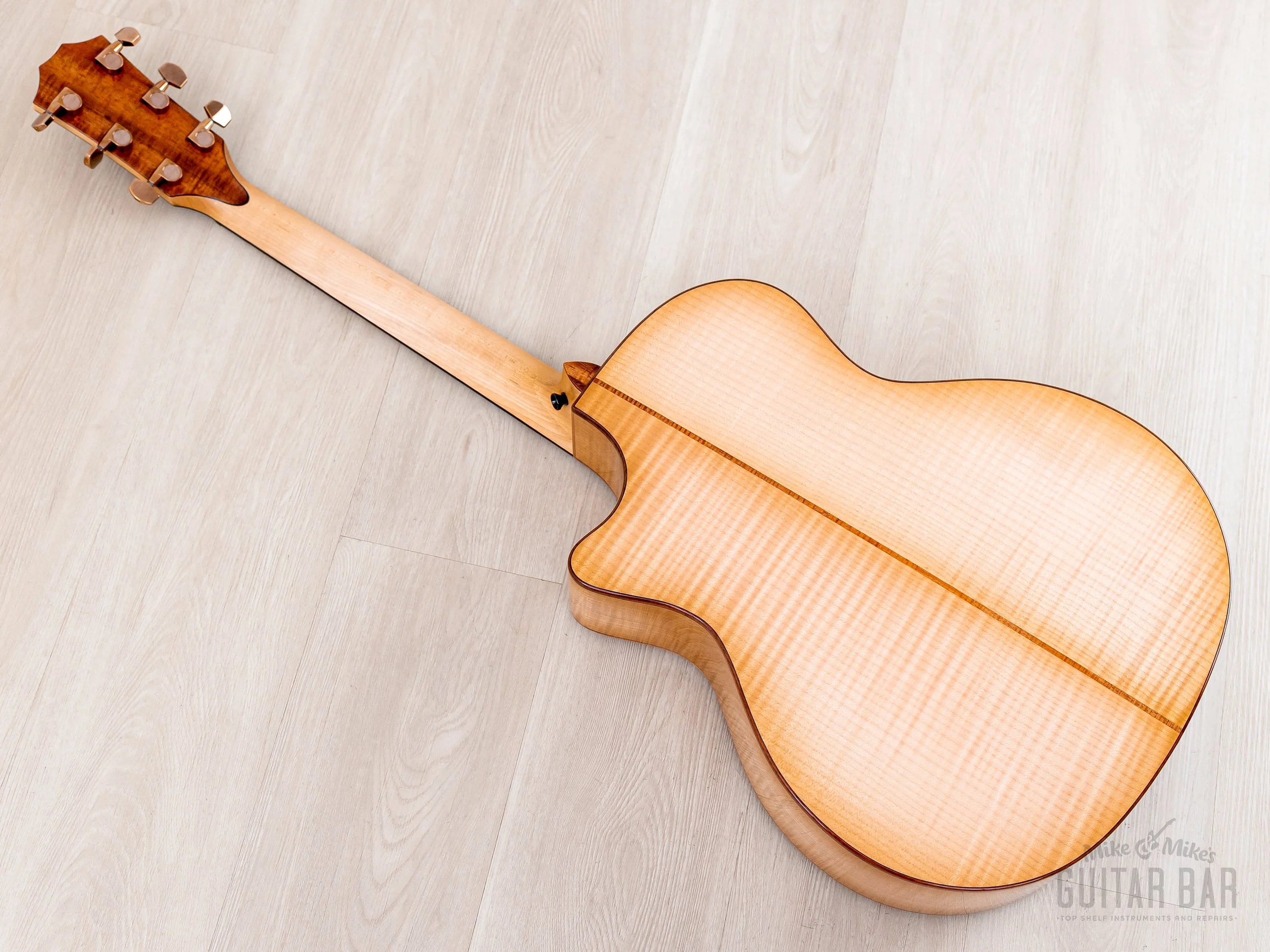 2023 Taylor Custom Grand Auditorium Acoustic Electric Guitar w/ Bearclaw Spruce, Flame Maple & Flame Koa Armrest - Image 16