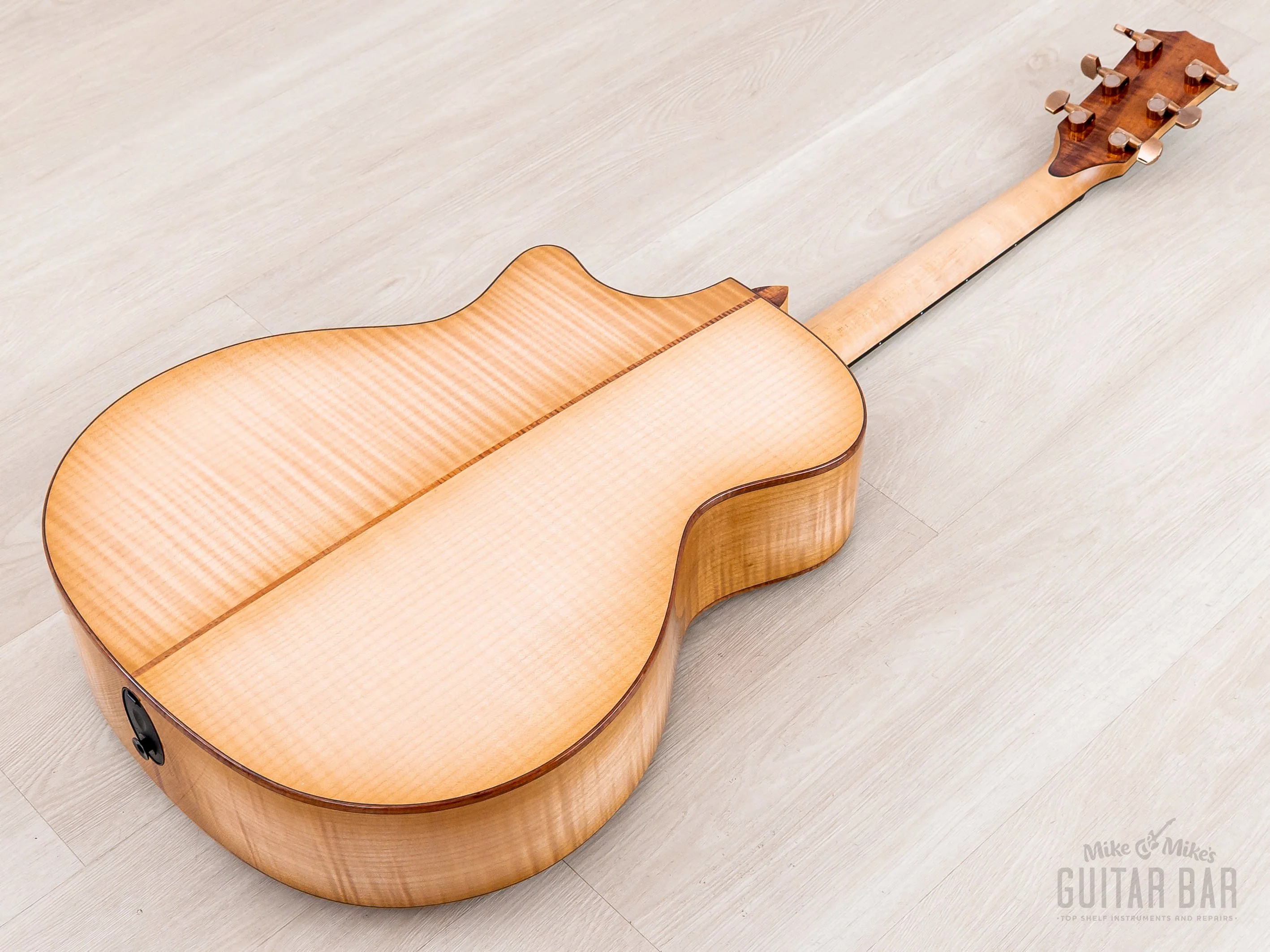 2023 Taylor Custom Grand Auditorium Acoustic Electric Guitar w/ Bearclaw Spruce, Flame Maple & Flame Koa Armrest - Image 17