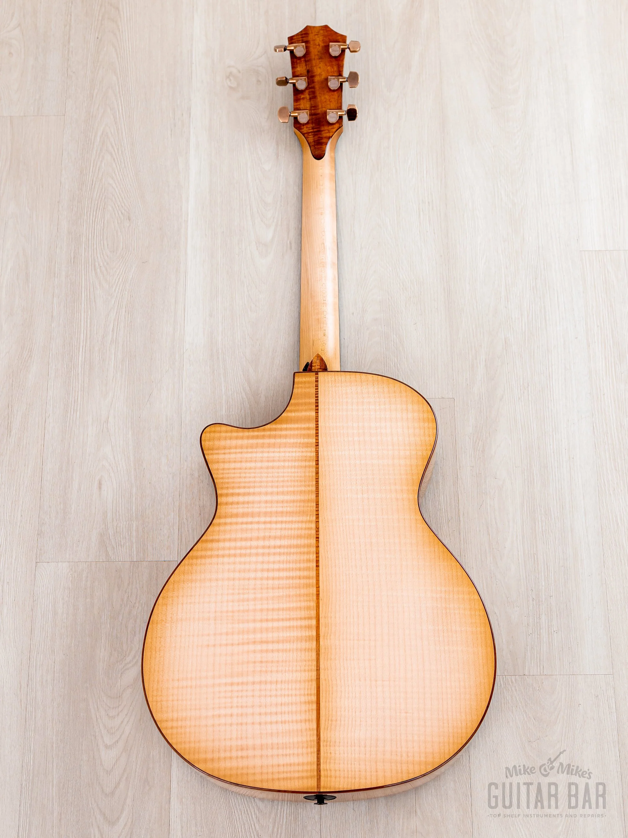 2023 Taylor Custom Grand Auditorium Acoustic Electric Guitar w/ Bearclaw Spruce, Flame Maple & Flame Koa Armrest - Image 3