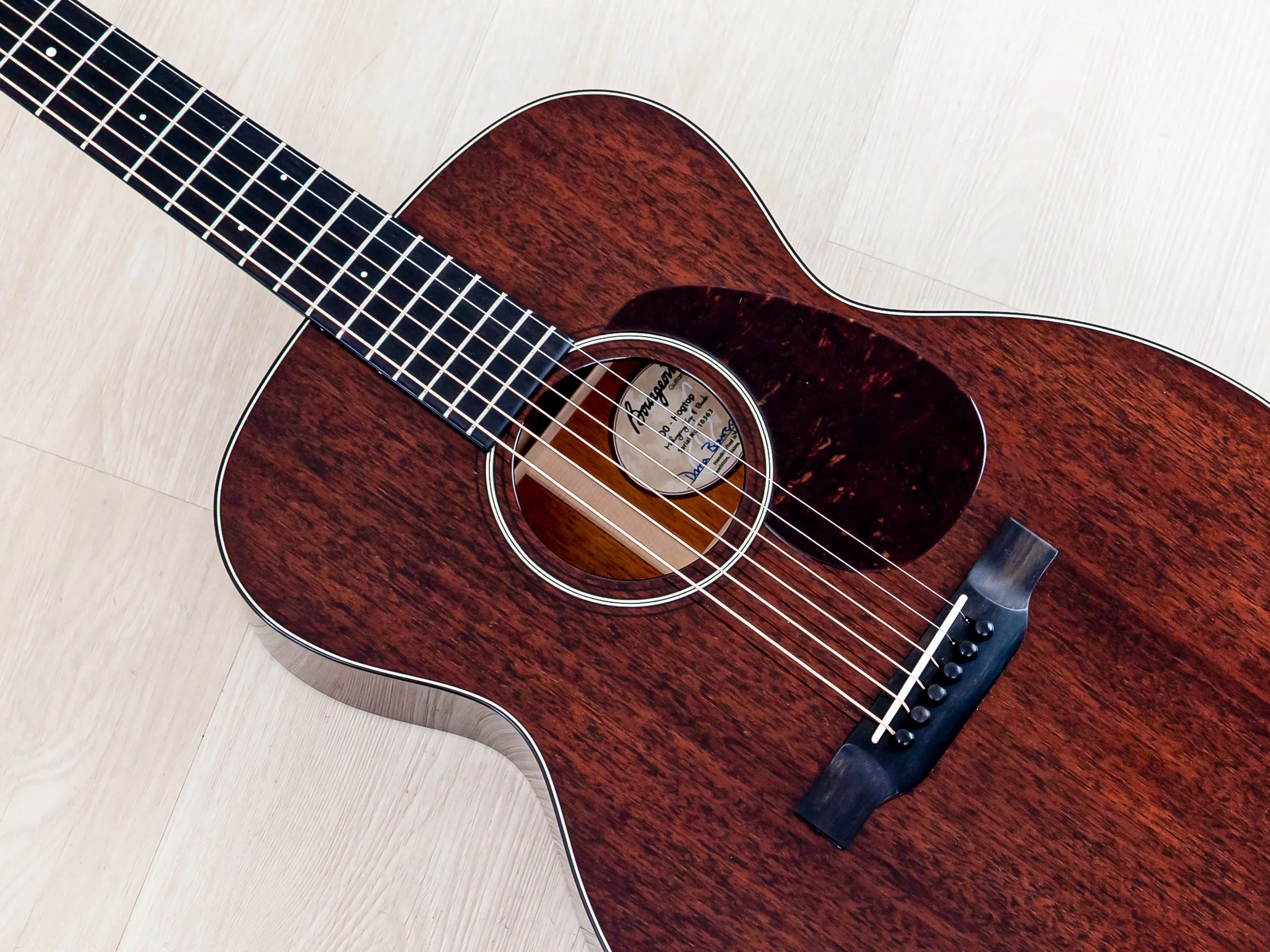 2024 Bourgeois Professional Series 00 Hogtop Mahogany Body w/ Gloss Finish, Case & Tags - Image 8