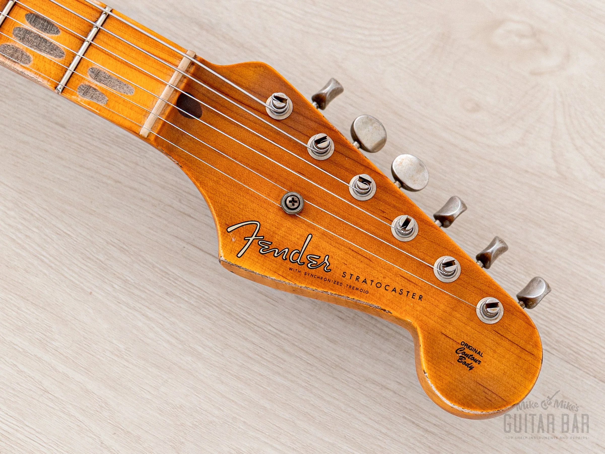 2024 Fender Custom Shop Limited Edition 1954 Stratocaster 70th Anniversary Heavy Relic, Cimarron Red Over Two-Tone Sunburst - Image 4