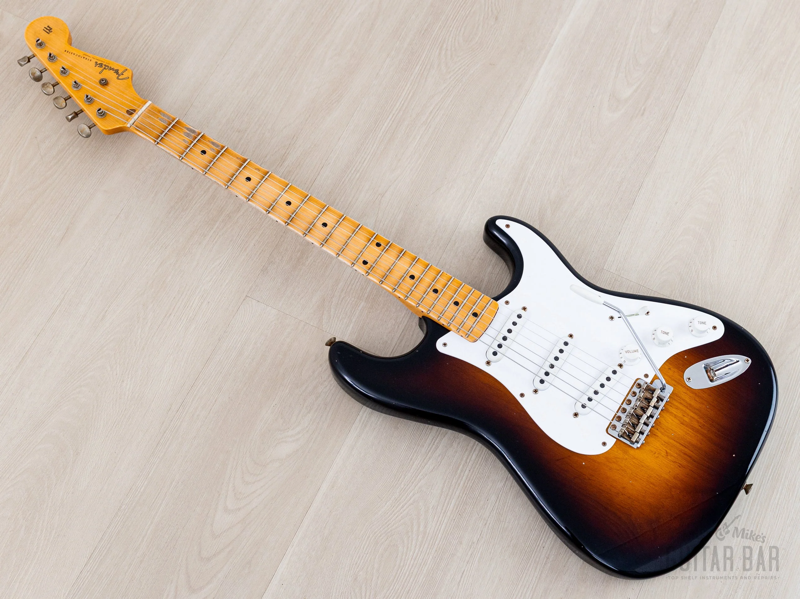 2024 Fender Custom Shop Limited Edition 1954 Stratocaster 70th Anniversary Journeyman Relic Sunburst w/ Case, CoA - Image 10