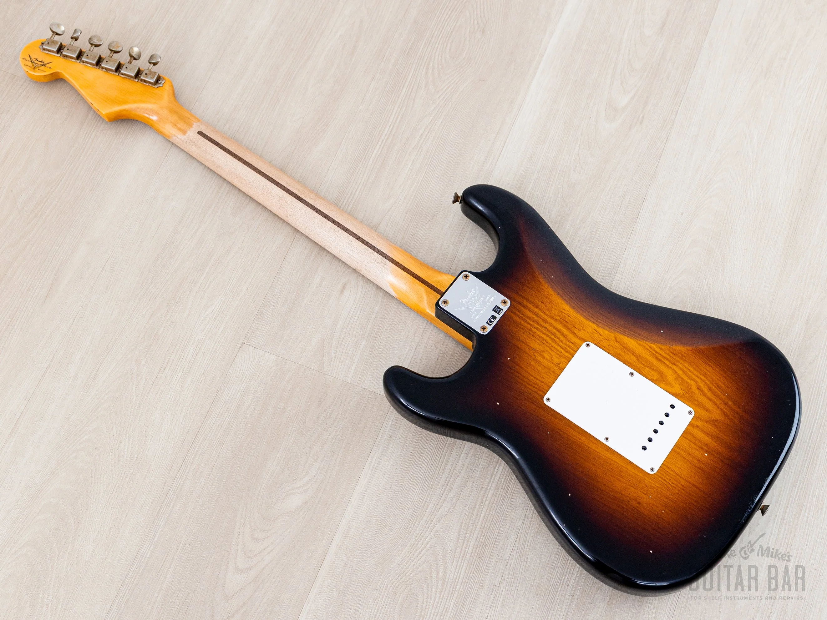 2024 Fender Custom Shop Limited Edition 1954 Stratocaster 70th Anniversary Journeyman Relic Sunburst w/ Case, CoA - Image 11