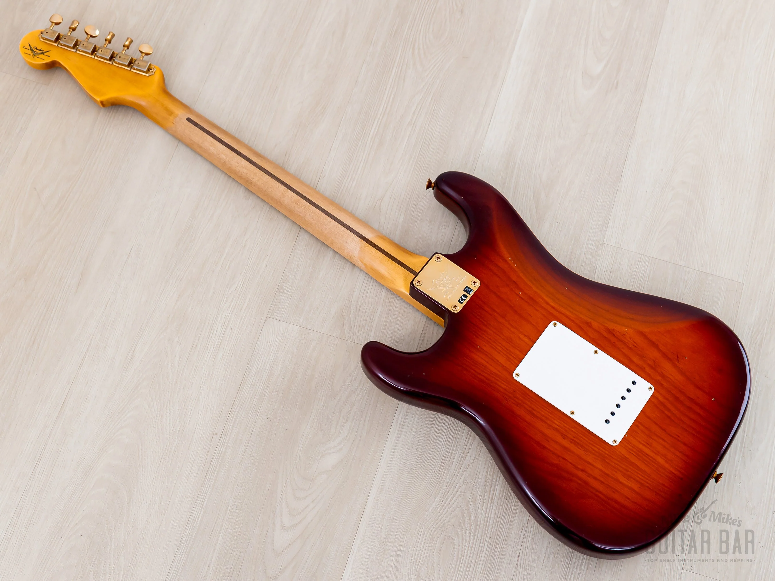 2024 Fender Custom Shop Limited Edition 70th Anniversary ‘54 Stratocaster Journeyman Relic Violin Burst, Lightweight - Image 10