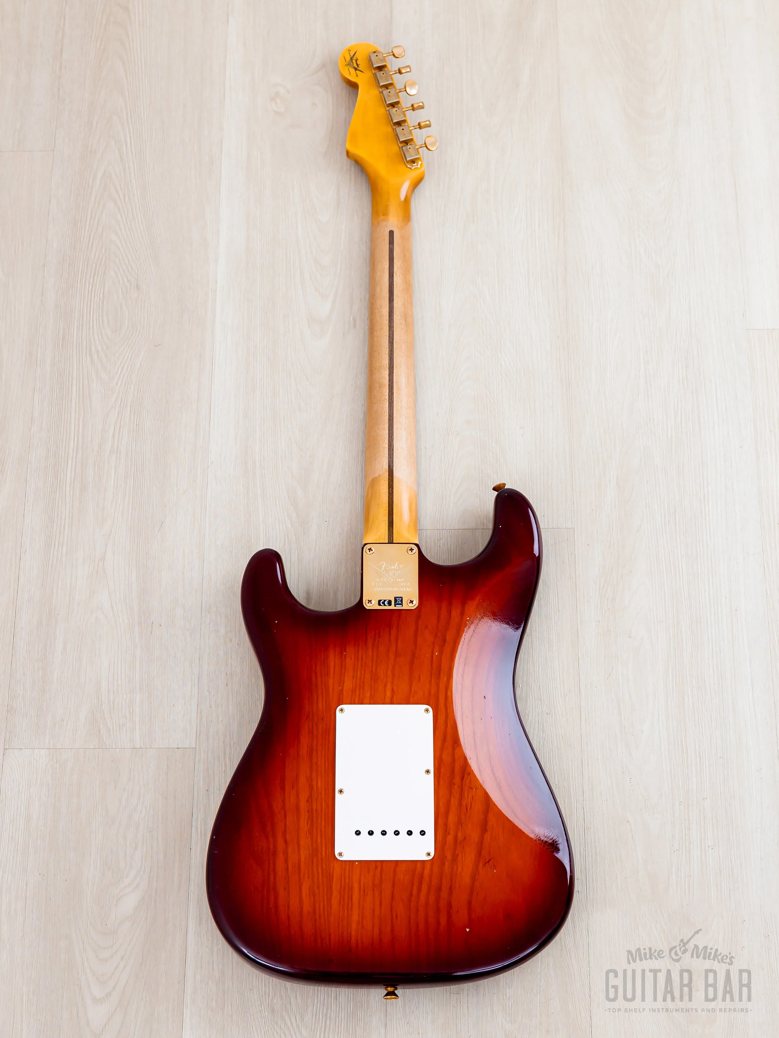2024 Fender Custom Shop Limited Edition 70th Anniversary ‘54 Stratocaster Journeyman Relic Violin Burst, Lightweight - Image 3