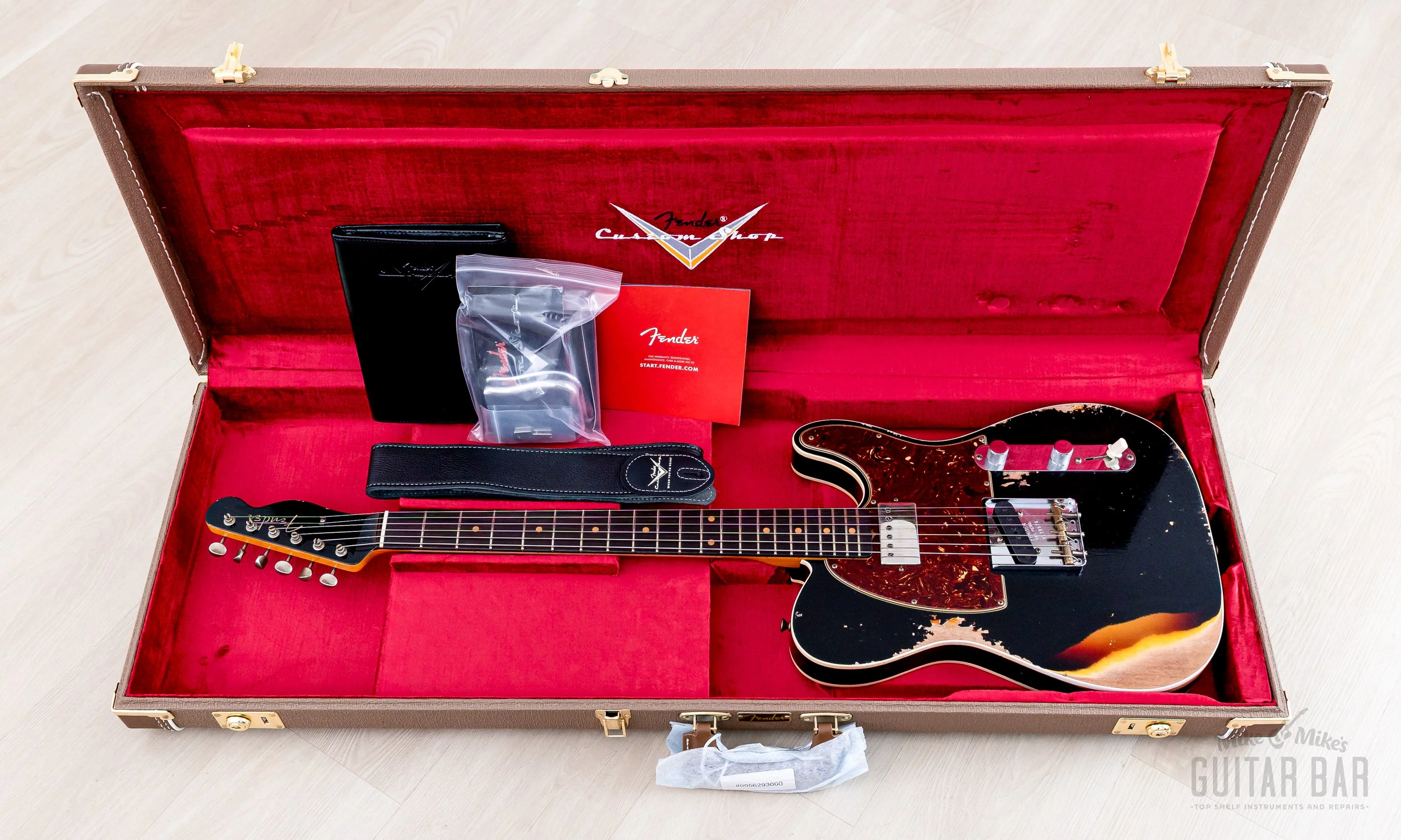 2024 Fender Custom Shop Limited Edition Reverse 1960 Telecaster Custom Heavy Relic Black Over Sunburst w/ SH-1 '59 PAF - Image 18