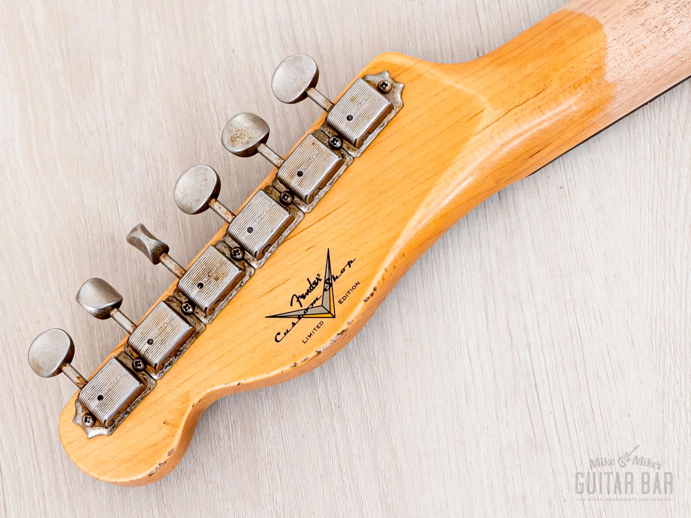 2024 Fender Custom Shop Limited Edition Reverse 1960 Telecaster Custom Heavy Relic Black Over Sunburst w/ SH-1 '59 PAF - Image 5