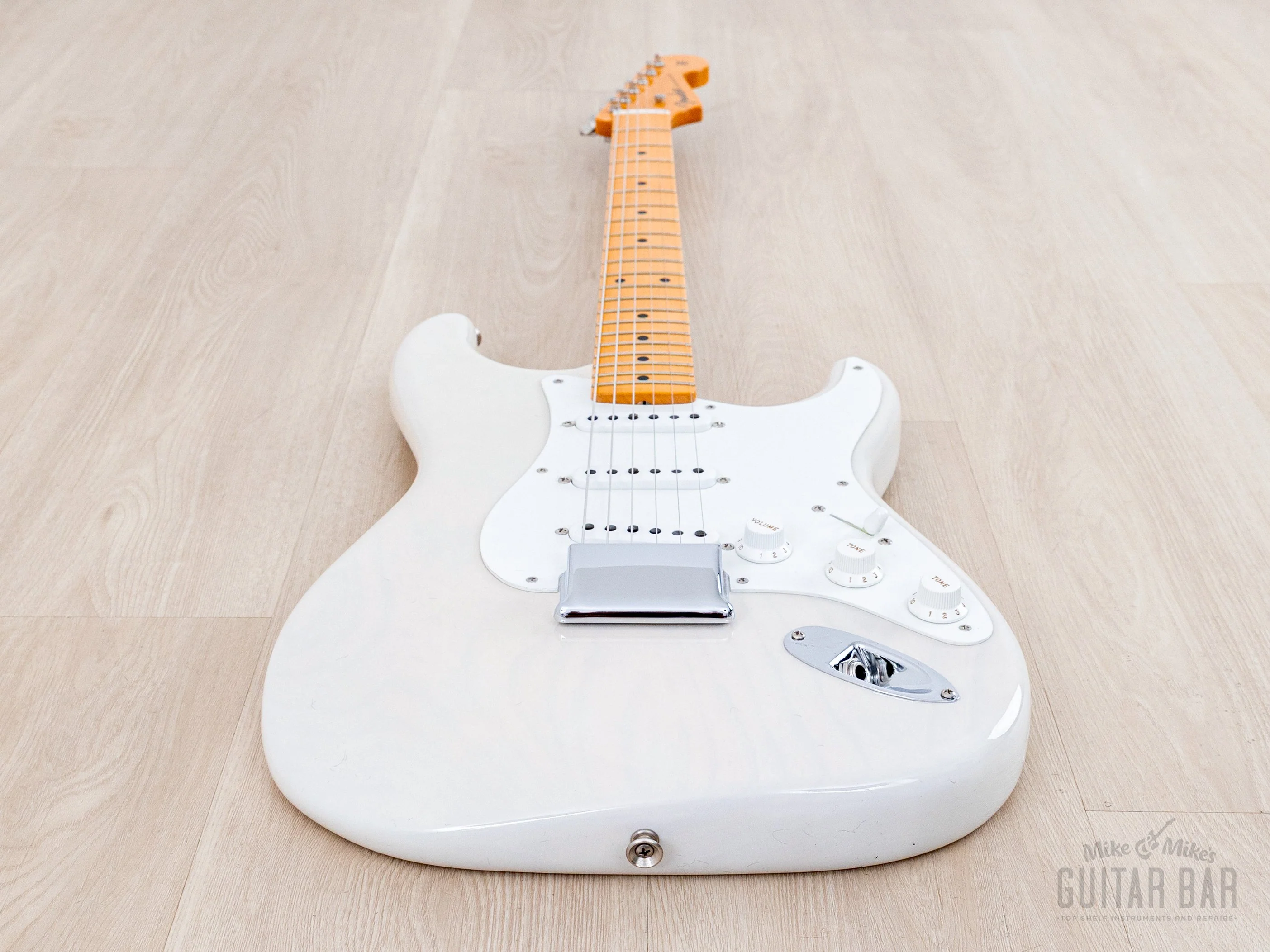 2024 Fender Custom Shop Vintage Custom 1955 Hardtail Stratocaster Time Capsule Package Aged White Blonde - Image 10