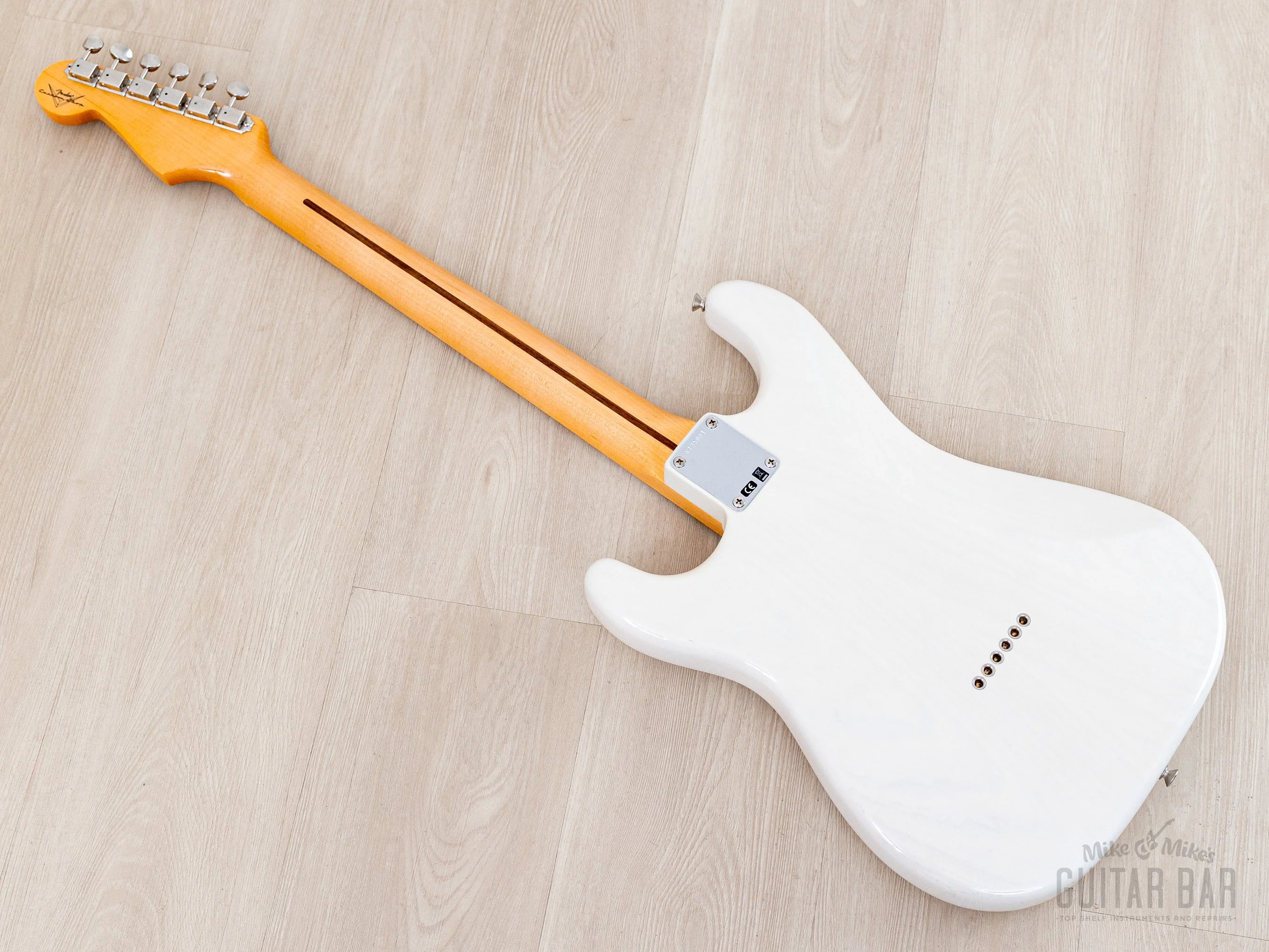2024 Fender Custom Shop Vintage Custom 1955 Hardtail Stratocaster Time Capsule Package Aged White Blonde - Image 12
