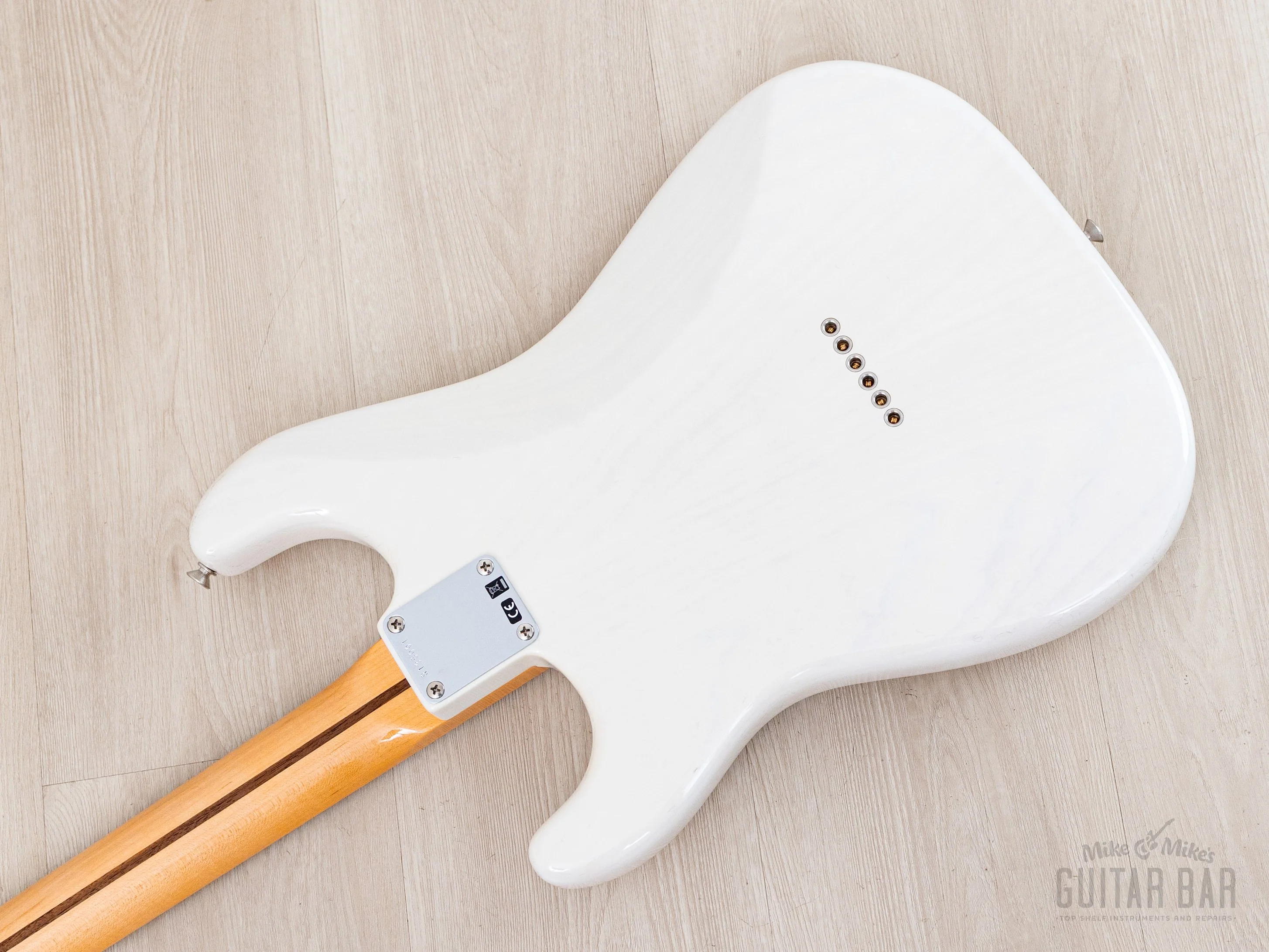 2024 Fender Custom Shop Vintage Custom 1955 Hardtail Stratocaster Time Capsule Package Aged White Blonde - Image 13