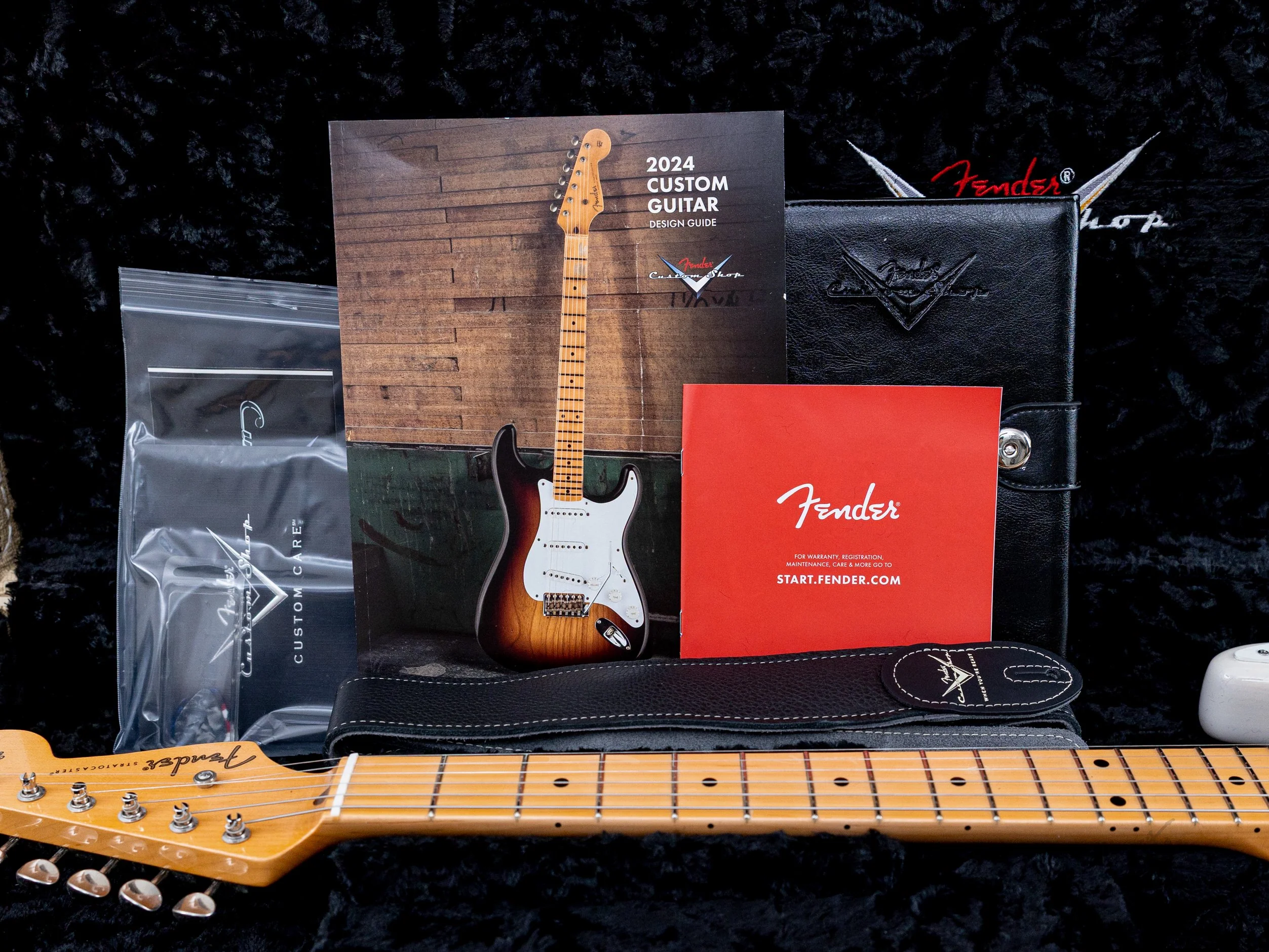 2024 Fender Custom Shop Vintage Custom 1955 Hardtail Stratocaster Time Capsule Package Aged White Blonde - Image 16