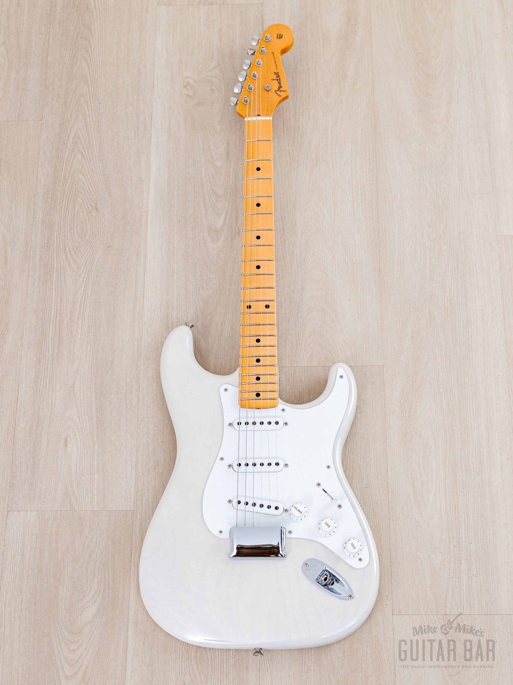 2024 Fender Custom Shop Vintage Custom 1955 Hardtail Stratocaster Time Capsule Package Aged White Blonde - Image 2