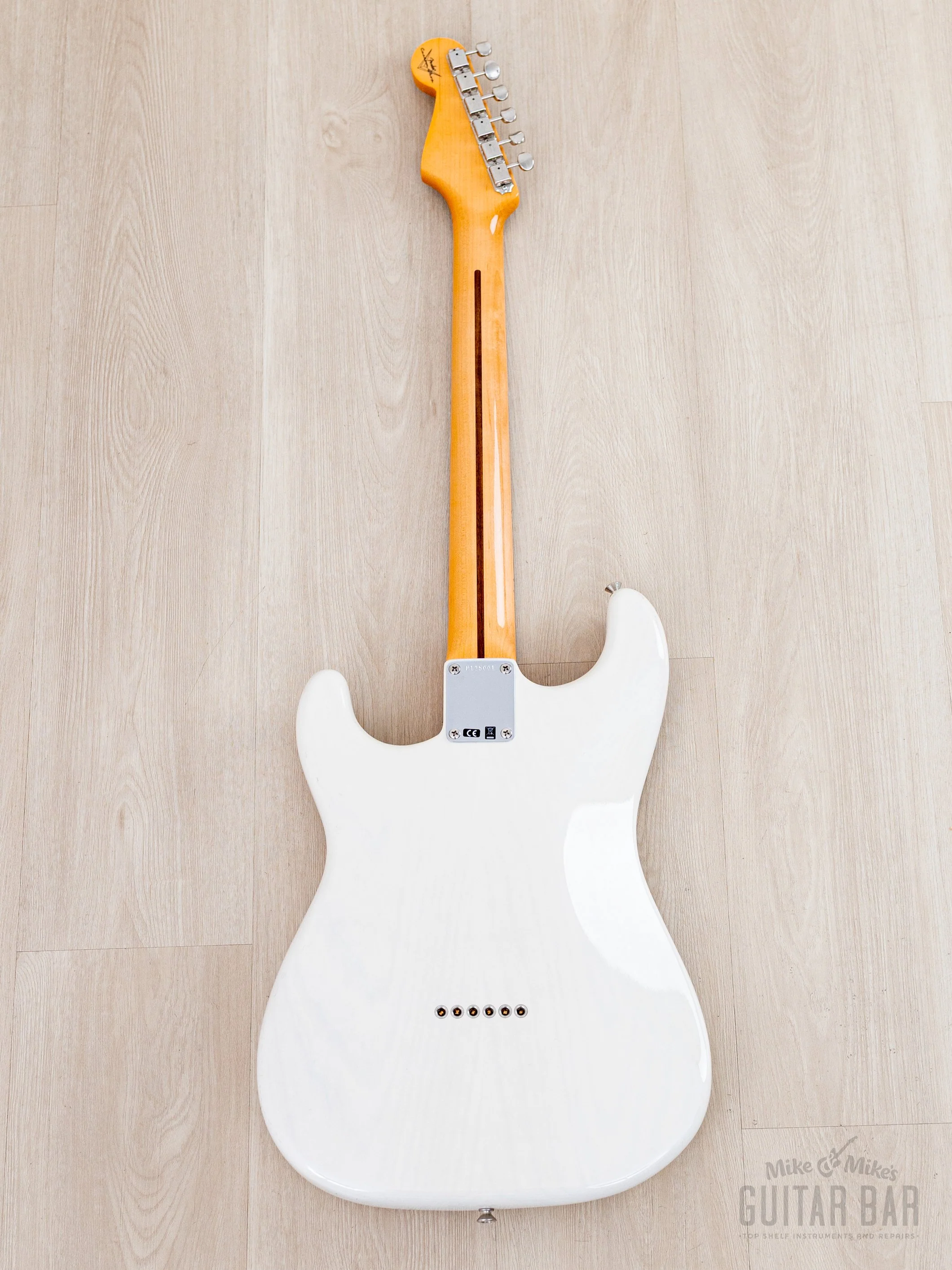 2024 Fender Custom Shop Vintage Custom 1955 Hardtail Stratocaster Time Capsule Package Aged White Blonde - Image 3