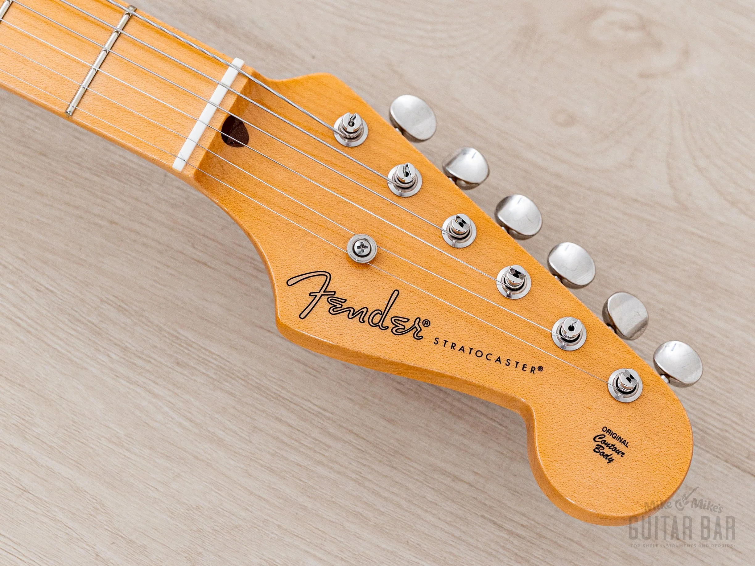 2024 Fender Custom Shop Vintage Custom 1955 Hardtail Stratocaster Time Capsule Package Aged White Blonde - Image 4