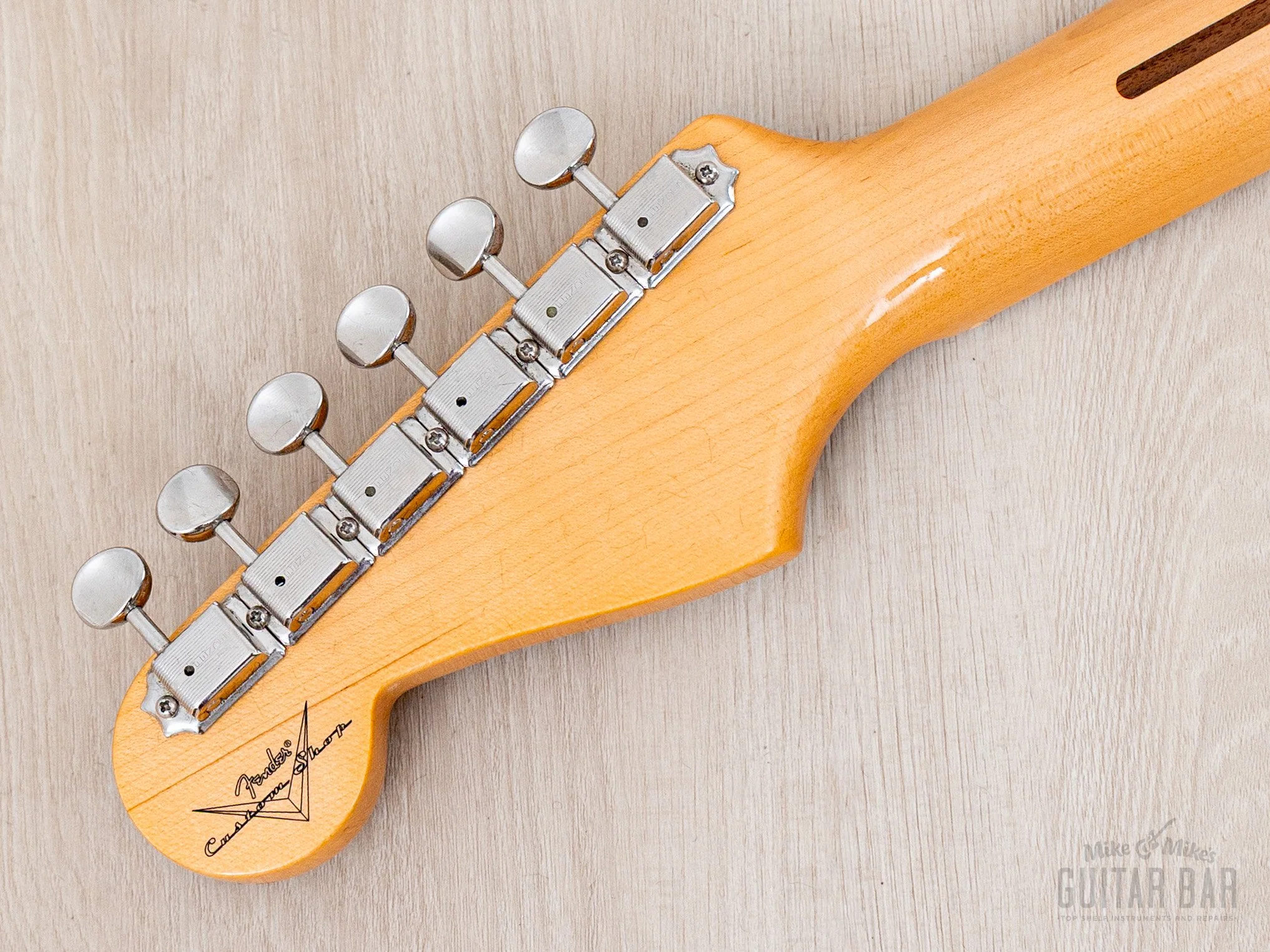 2024 Fender Custom Shop Vintage Custom 1955 Hardtail Stratocaster Time Capsule Package Aged White Blonde - Image 5