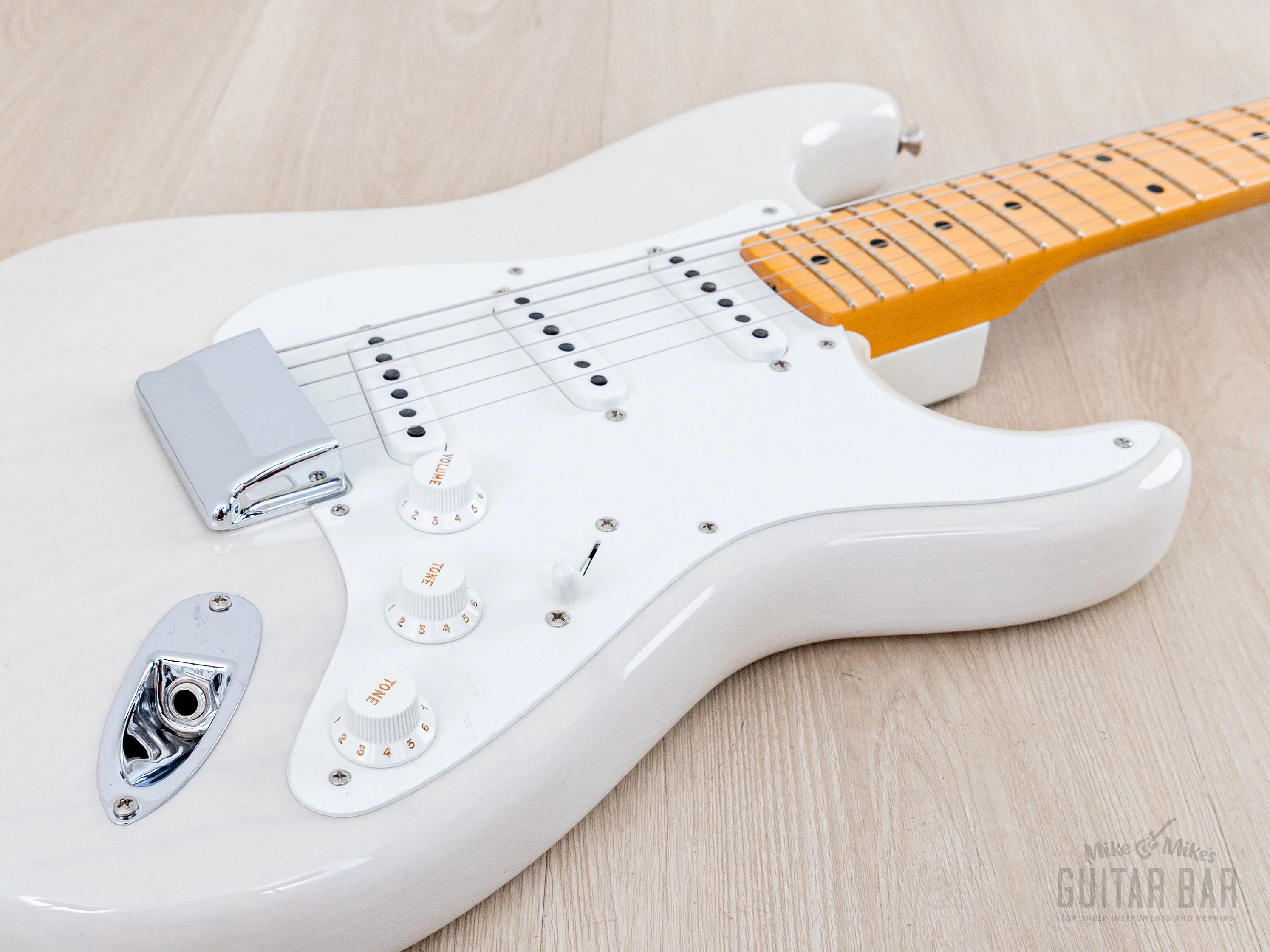 2024 Fender Custom Shop Vintage Custom 1955 Hardtail Stratocaster Time Capsule Package Aged White Blonde - Image 6
