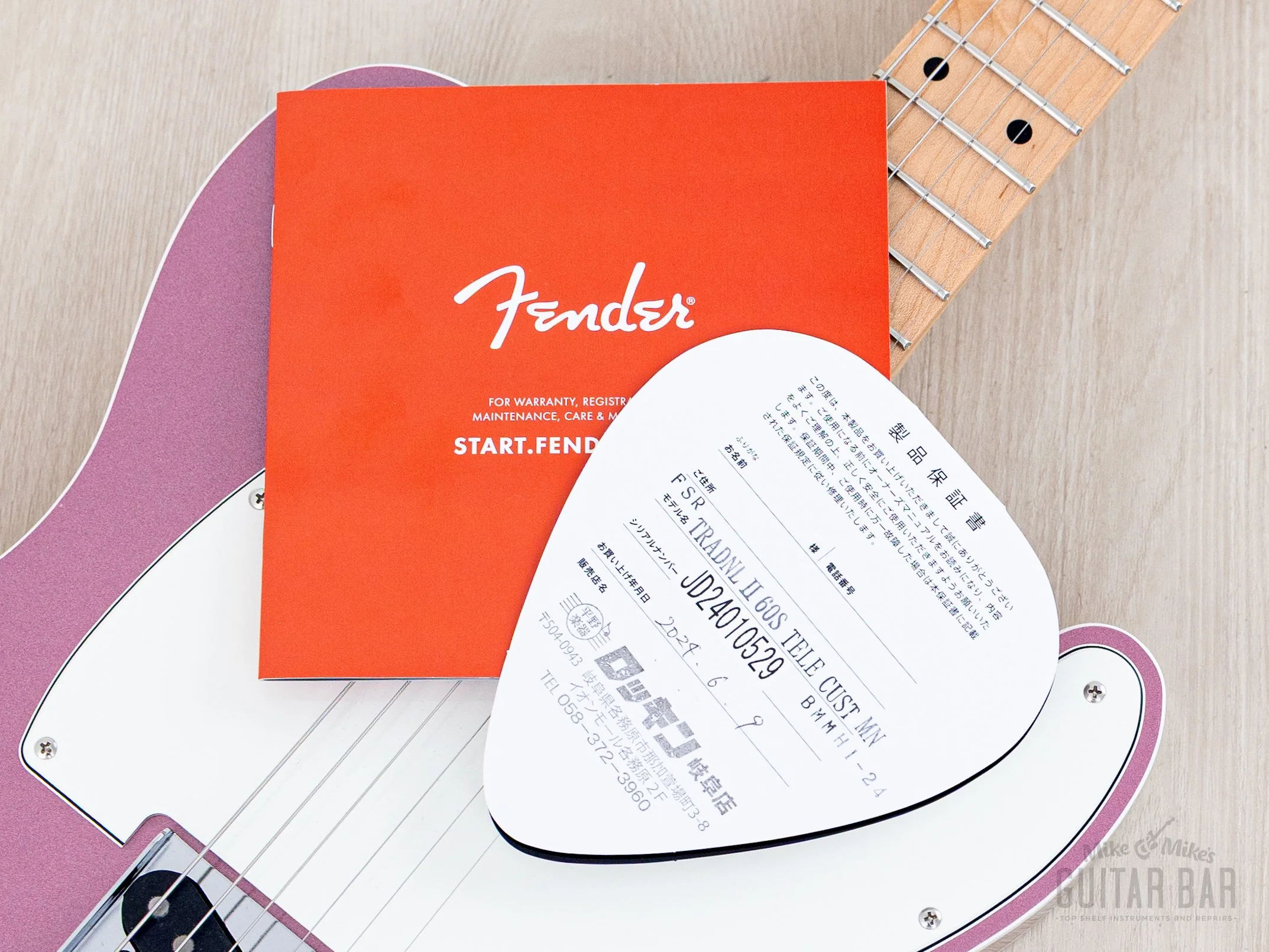 2024 Fender Traditional II ‘60s Telecaster Custom FSR Burgundy Mist w/ Maple Fretboard & Hangtags, Japan MIJ - Image 16