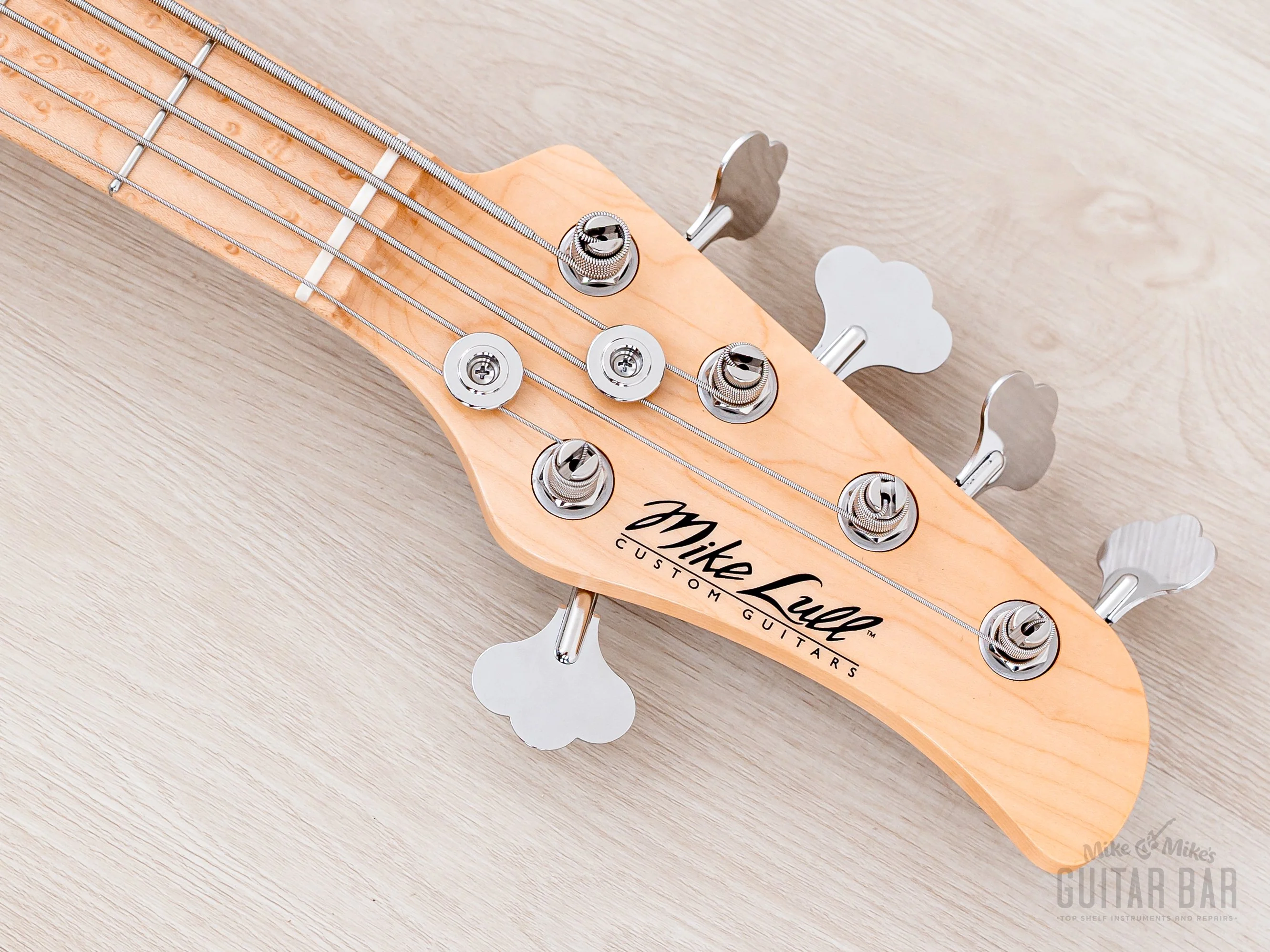 2024 Mike Lull Custom Guitars V5 5-String Jazz Bass Black Pearl w/ Hangtag, Case - Image 4