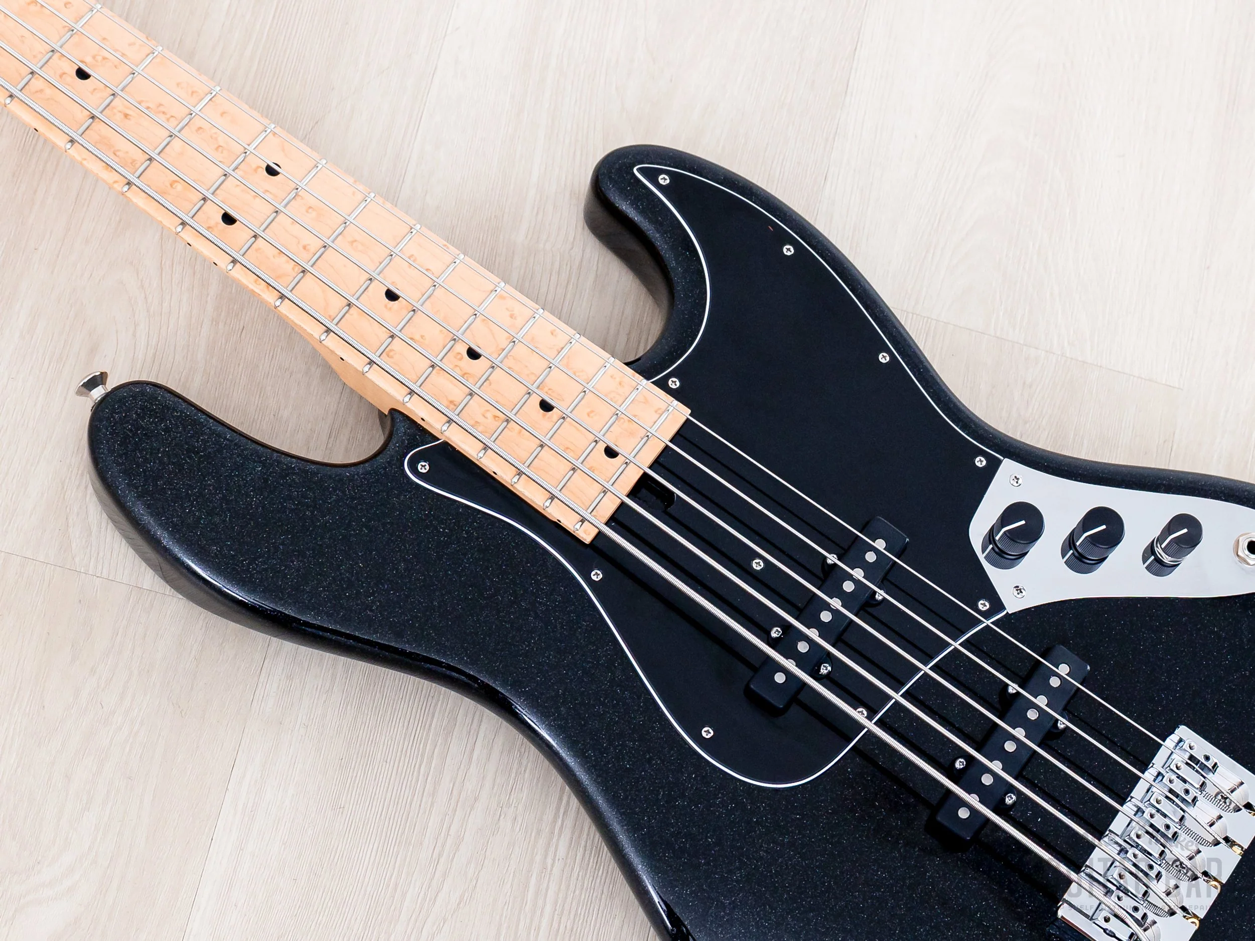 2024 Mike Lull Custom Guitars V5 5-String Jazz Bass Black Pearl w/ Hangtag, Case - Image 7