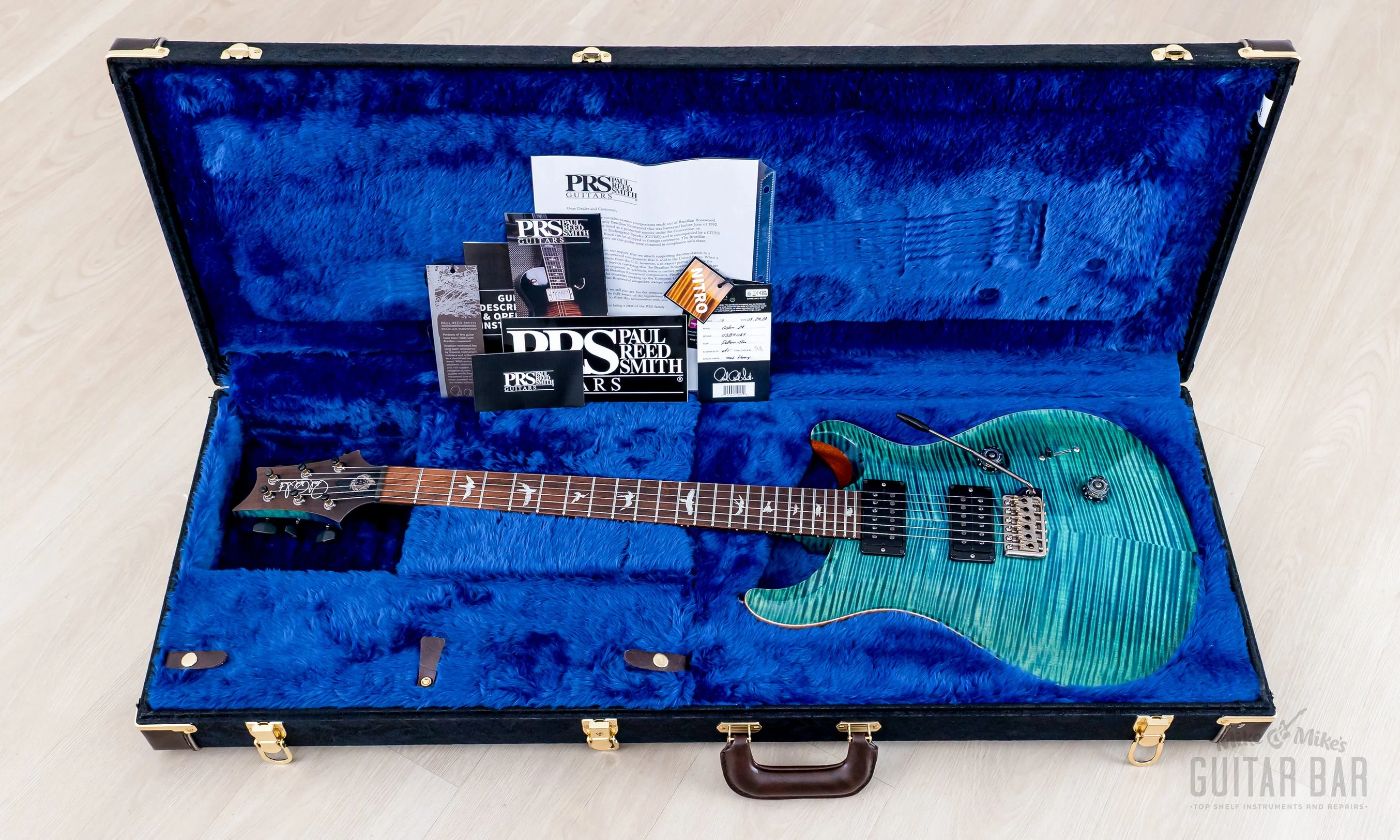 2024 Paul Reed Smith Wood Library Custom 24 Laguna, Tiger Maple + Brazilian Rosewood - Image 17