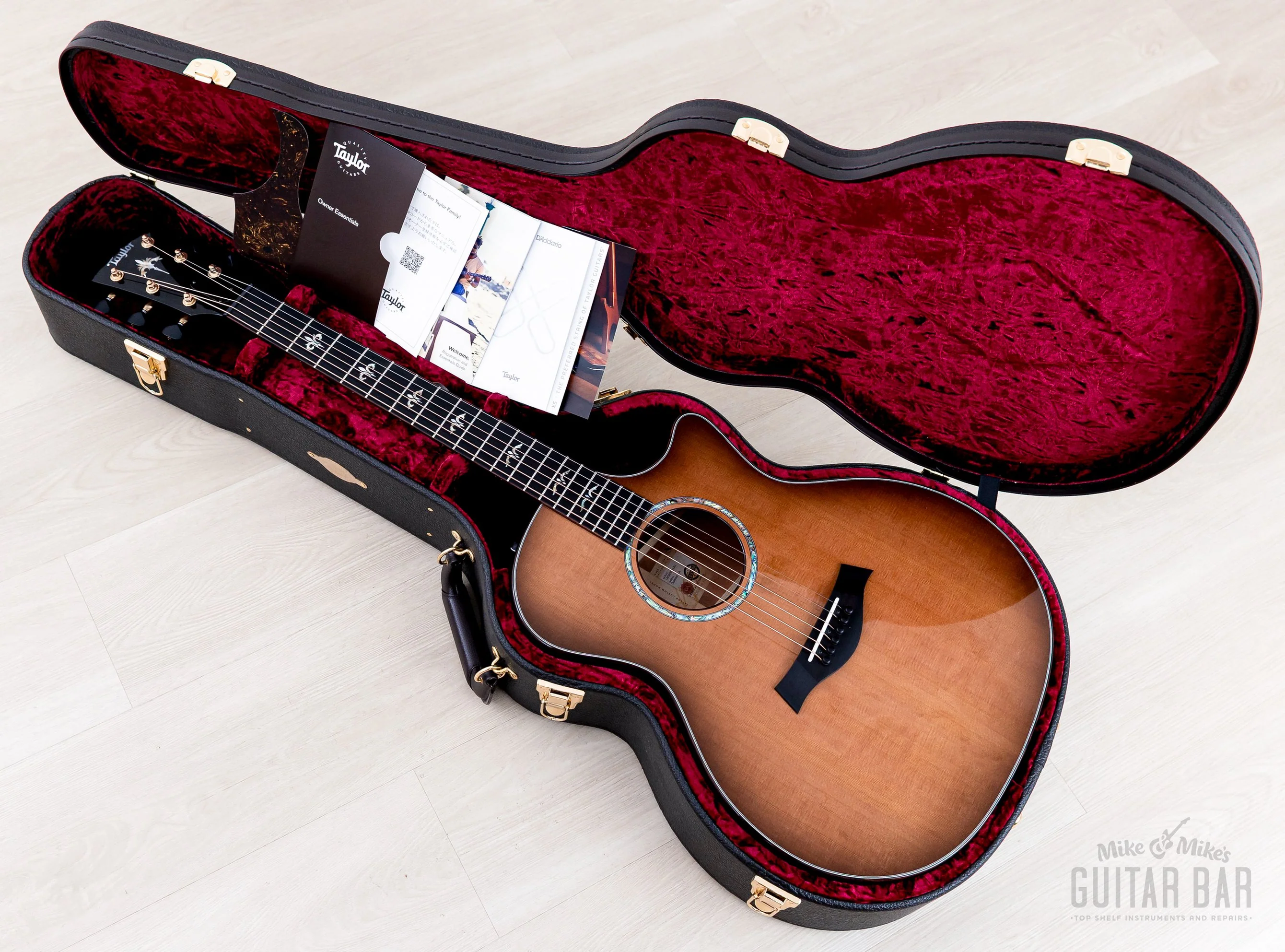 2024 Taylor Custom Grand Auditorium Acoustic Electric Guitar Western Red Cedar + Indian Rosewood - Image 19