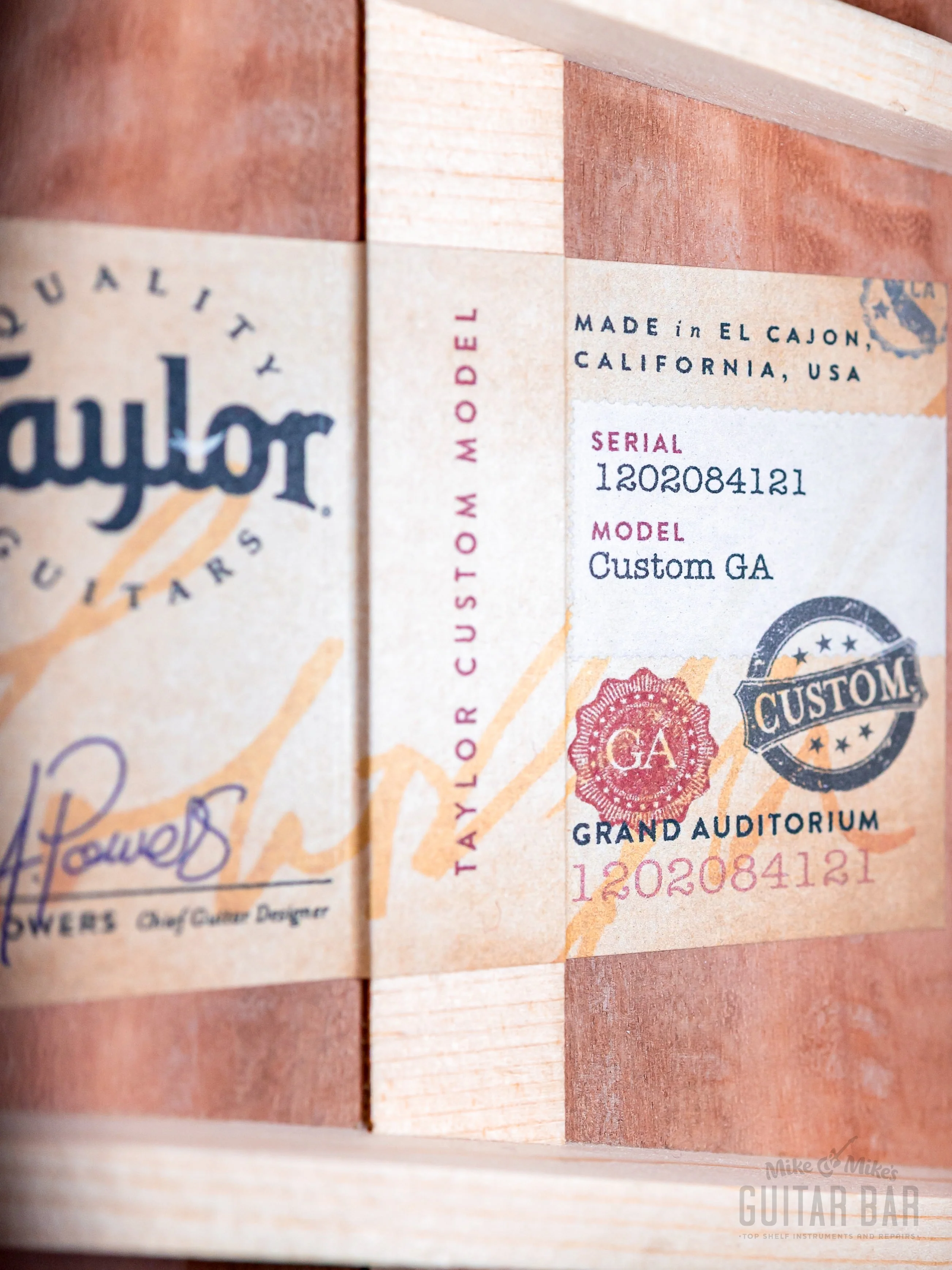 2024 Taylor Custom Grand Auditorium Acoustic Electric Guitar Western Red Cedar + Indian Rosewood - Image 6