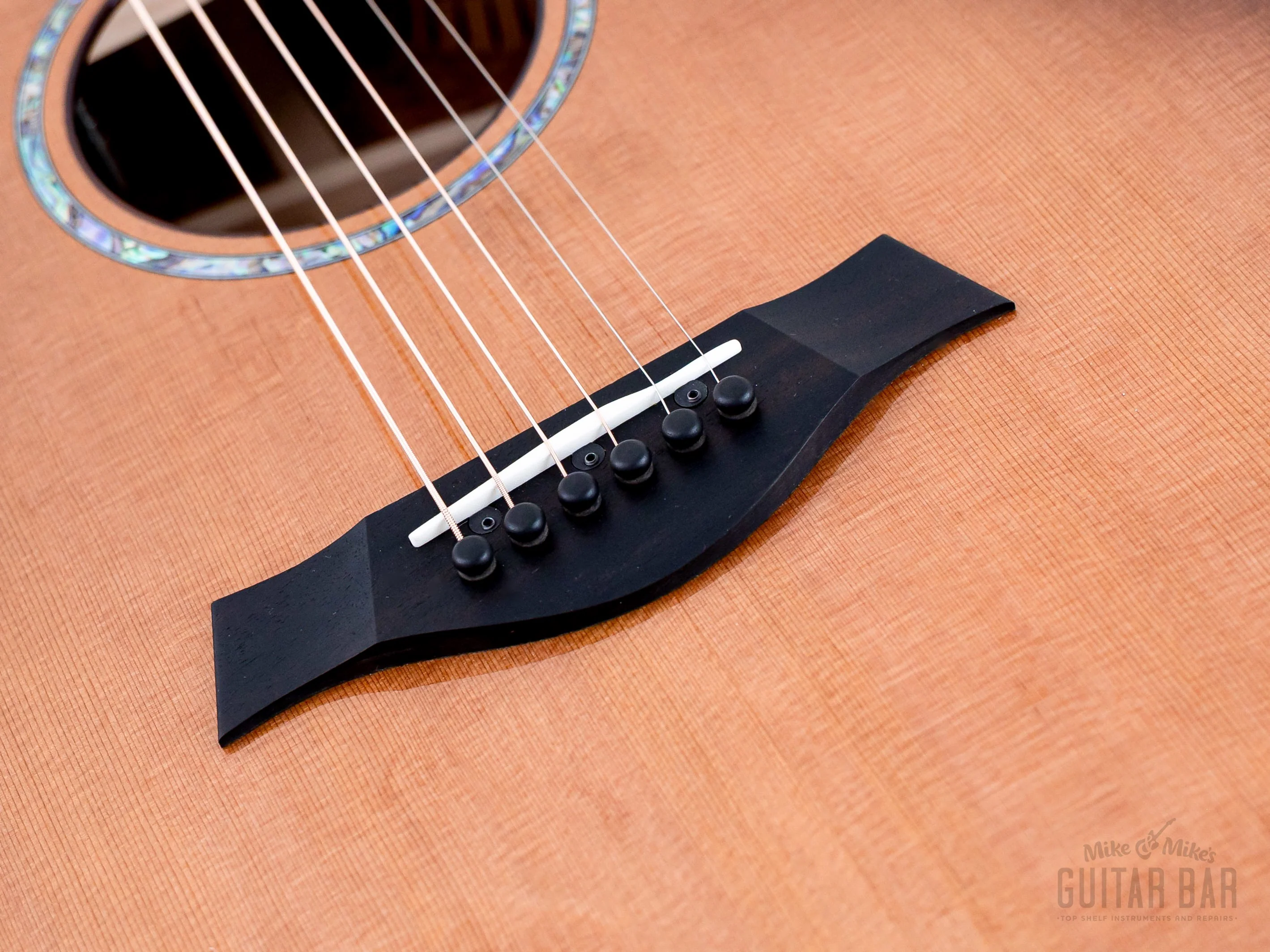 2024 Taylor Custom Grand Auditorium Acoustic Electric Guitar Western Red Cedar + Indian Rosewood - Image 9