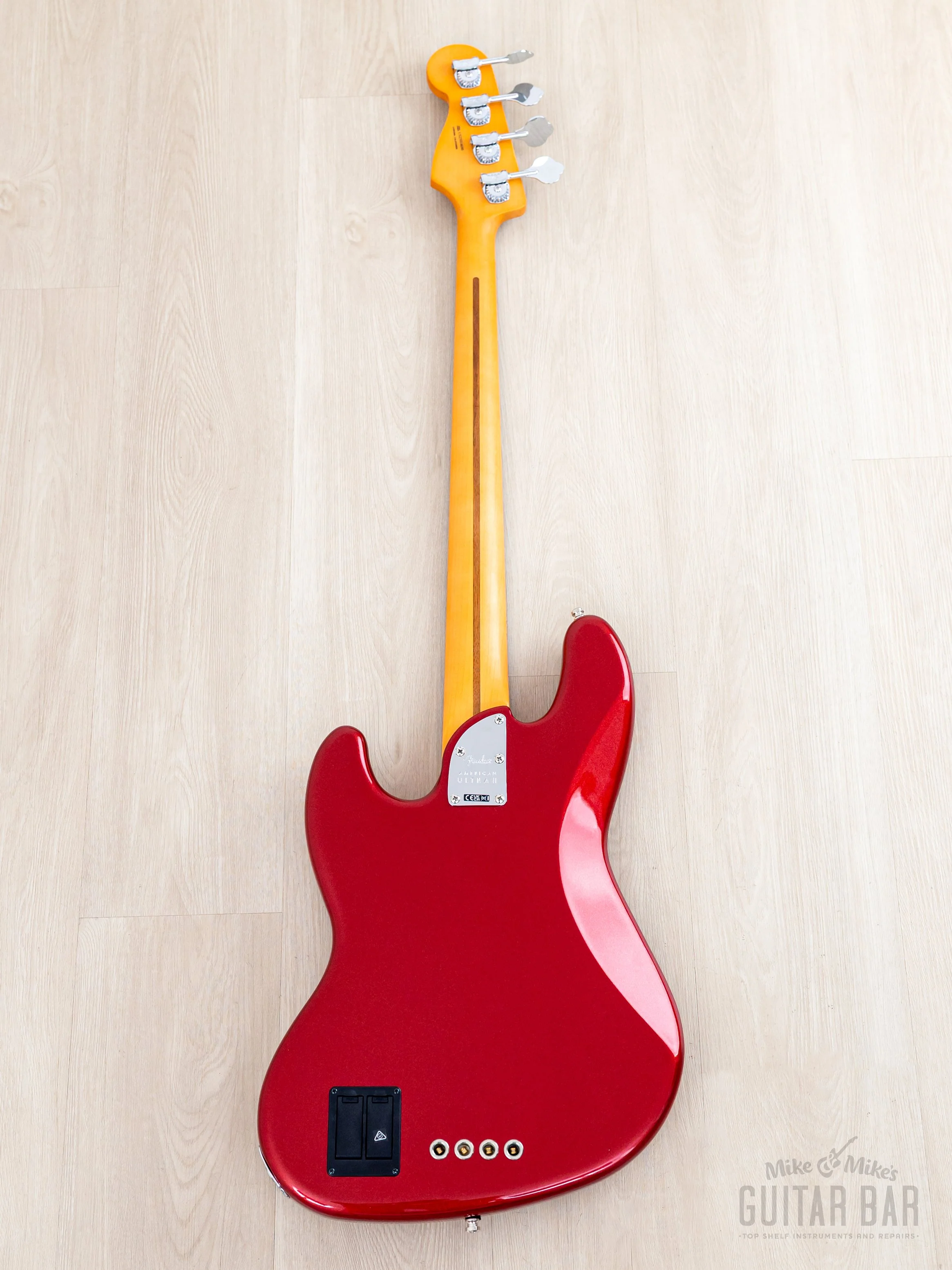 2025 Fender American Ultra II Jazz Bass Sinister Red, Mint w/ Case, COA, Tags - Image 3