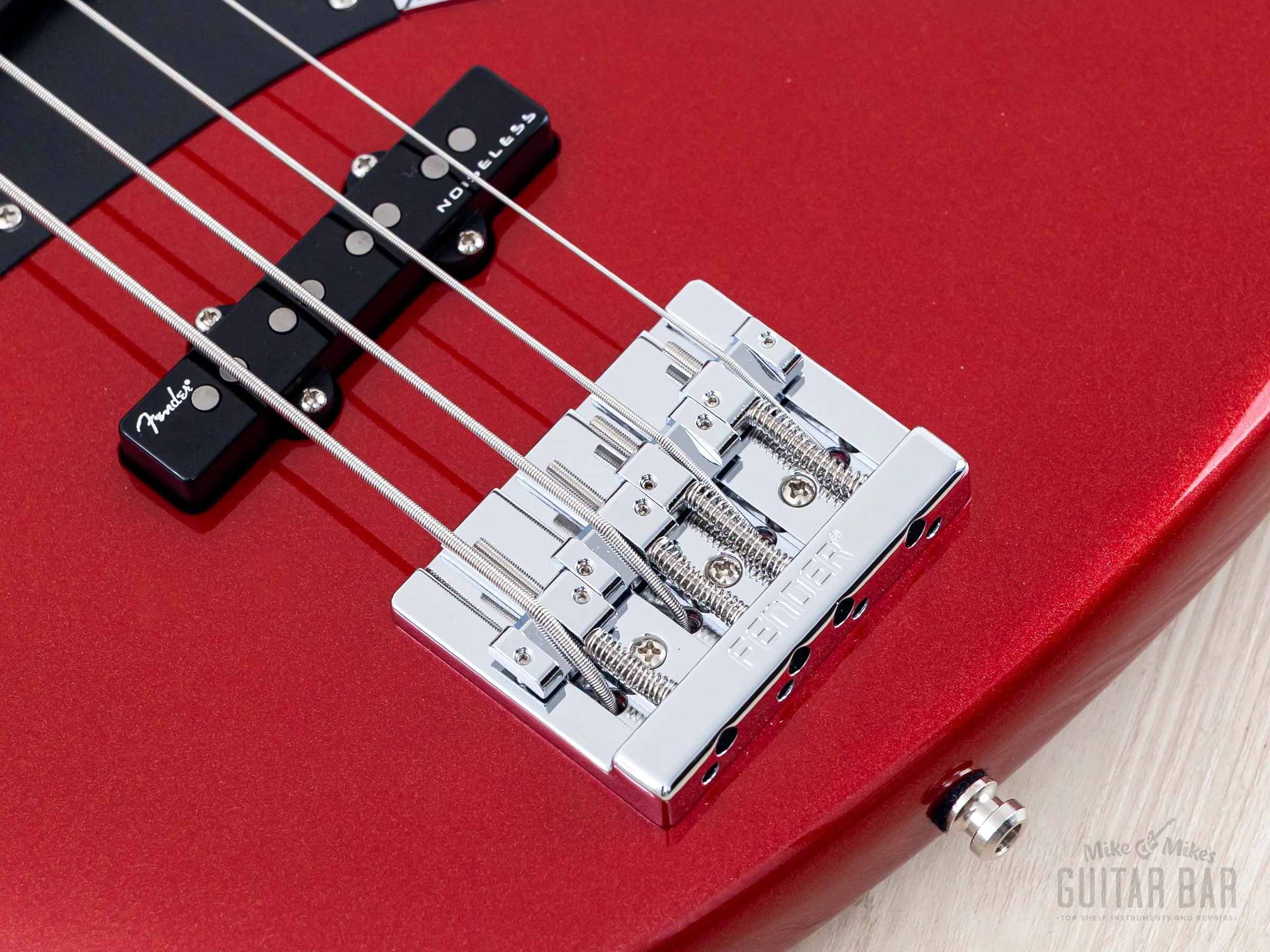 2025 Fender American Ultra II Jazz Bass Sinister Red, Mint w/ Case, COA, Tags - Image 8