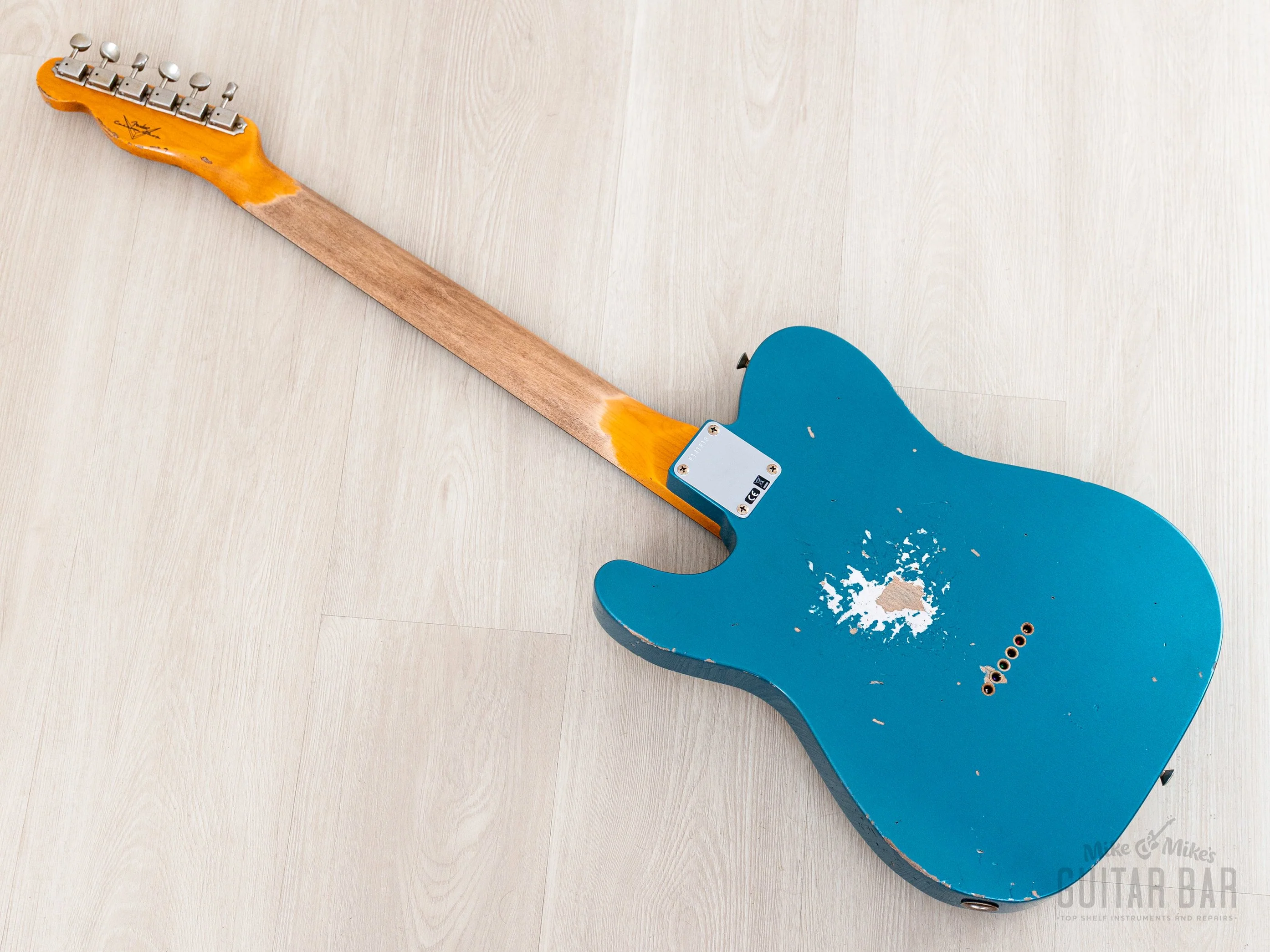2025 Fender Custom Shop 1963 Telecaster Heavy Relic Ocean Turquoise w/ Case, CoA - Image 11