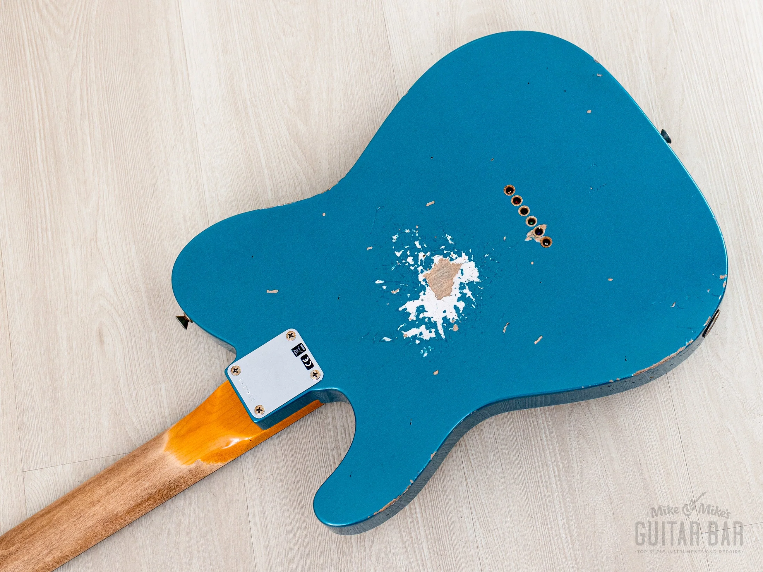 2025 Fender Custom Shop 1963 Telecaster Heavy Relic Ocean Turquoise w/ Case, CoA - Image 12