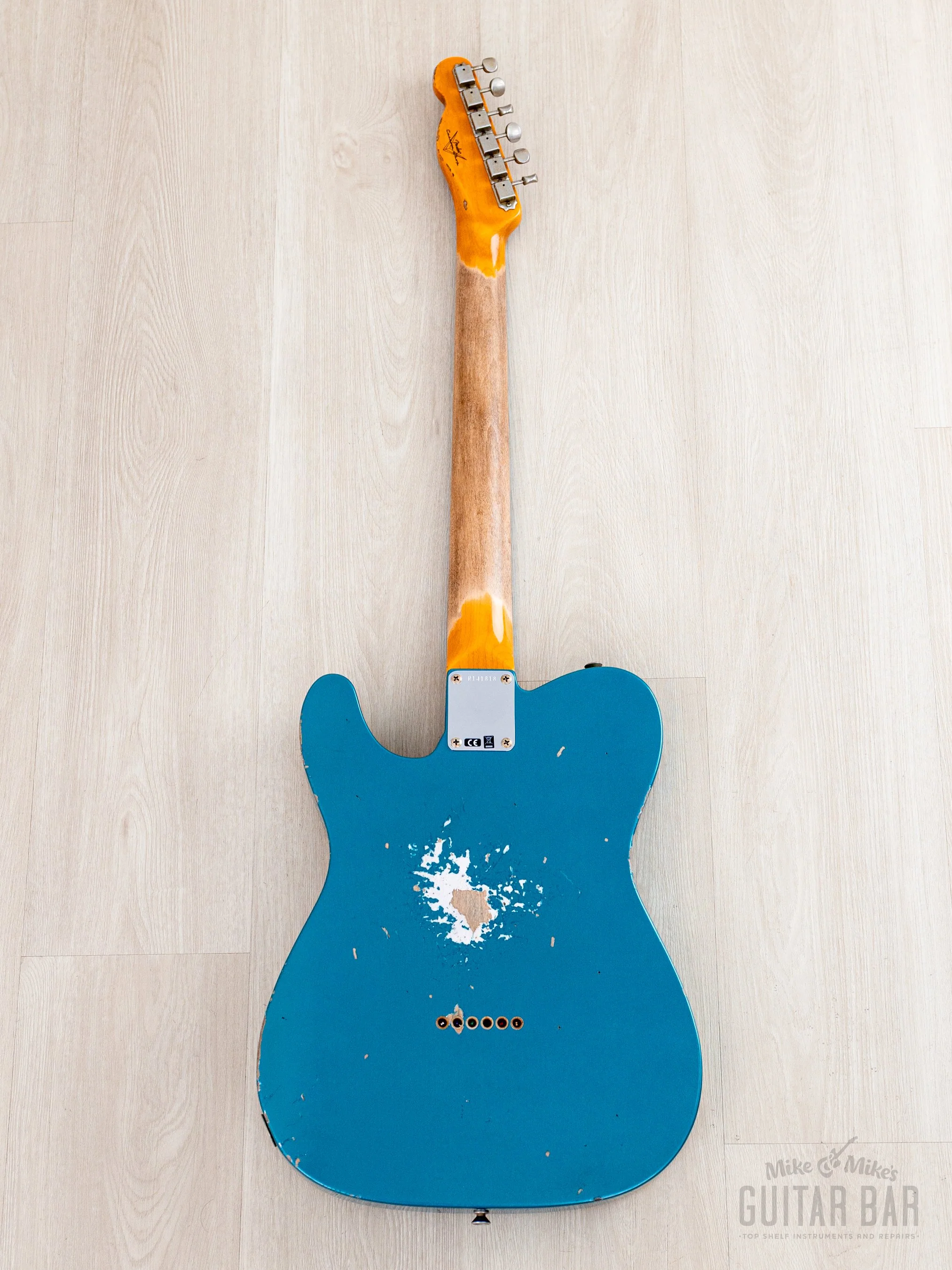 2025 Fender Custom Shop 1963 Telecaster Heavy Relic Ocean Turquoise w/ Case, CoA - Image 3