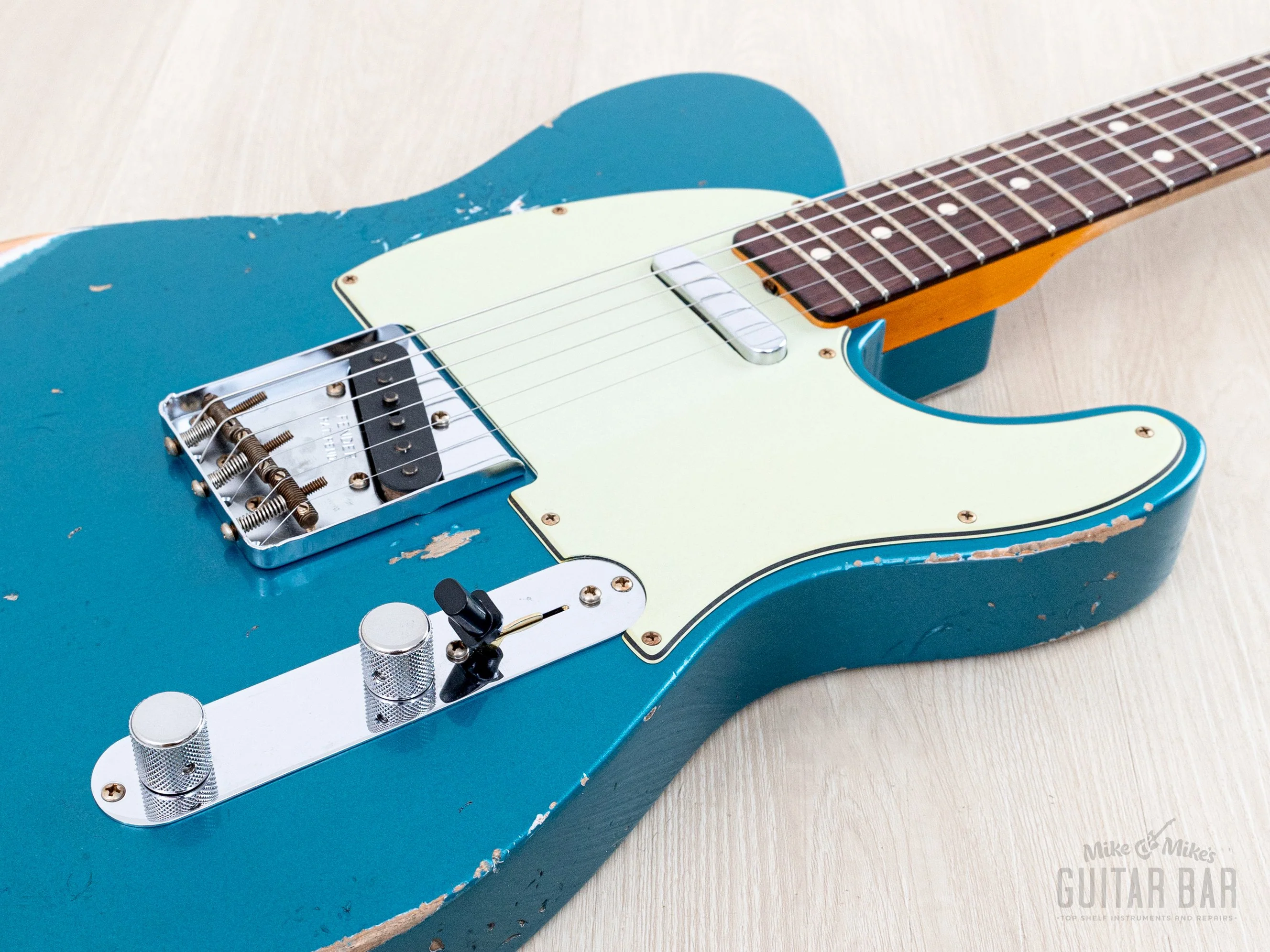 2025 Fender Custom Shop 1963 Telecaster Heavy Relic Ocean Turquoise w/ Case, CoA - Image 6