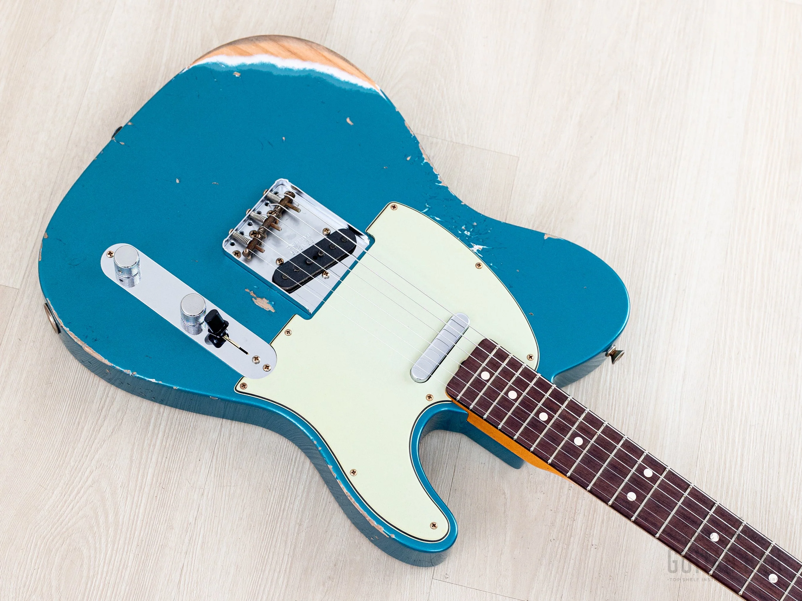 2025 Fender Custom Shop 1963 Telecaster Heavy Relic Ocean Turquoise w/ Case, CoA - Image 7