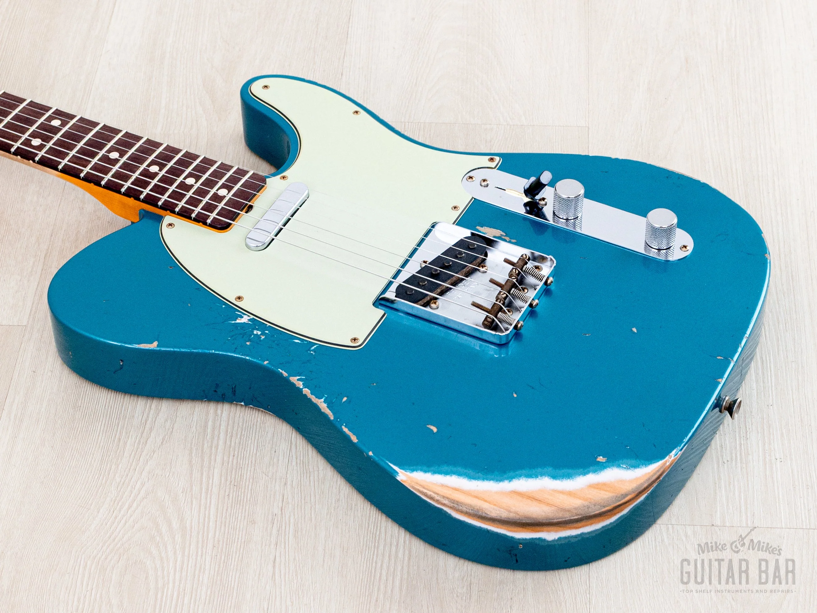 2025 Fender Custom Shop 1963 Telecaster Heavy Relic Ocean Turquoise w/ Case, CoA - Image 8