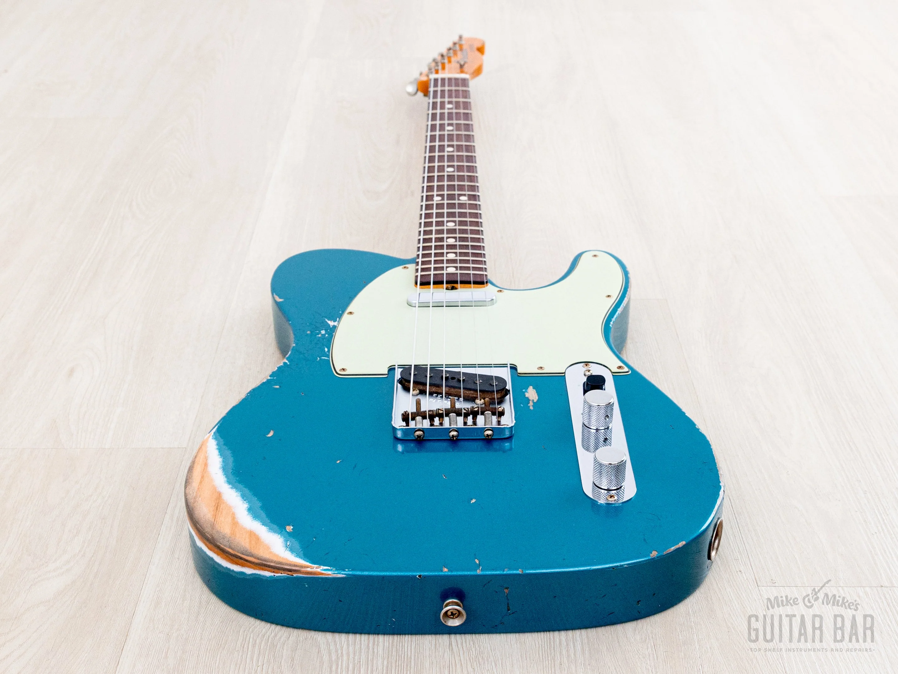 2025 Fender Custom Shop 1963 Telecaster Heavy Relic Ocean Turquoise w/ Case, CoA - Image 9
