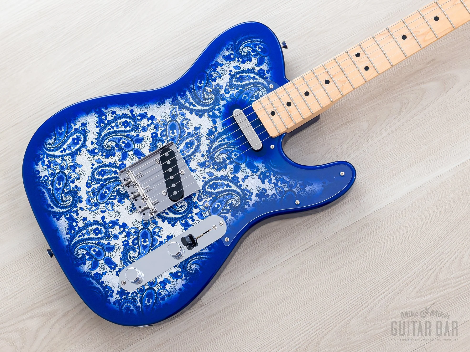 2025 Fender Limited Telecaster Indigo Paisley, Mint w/ Hangtags, Japan MIJ