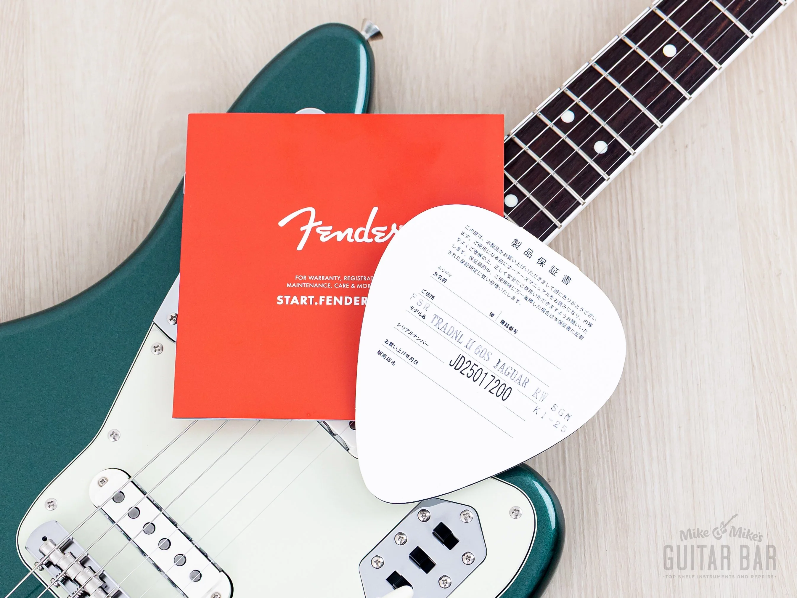 2025 Fender Traditional II 60s Jaguar FSR Sherwood Green '65 Spec w/ USA Pure Vintage Pickups, Japan MIJ - Image 15