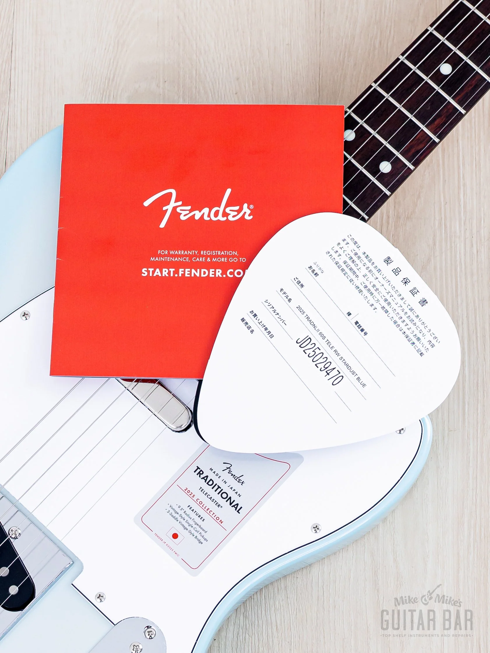 2025 Fender Traditional II ‘60s Telecaster Stardust Blue, Near-Mint w/ Hangtags, Japan MIJ - Image 15