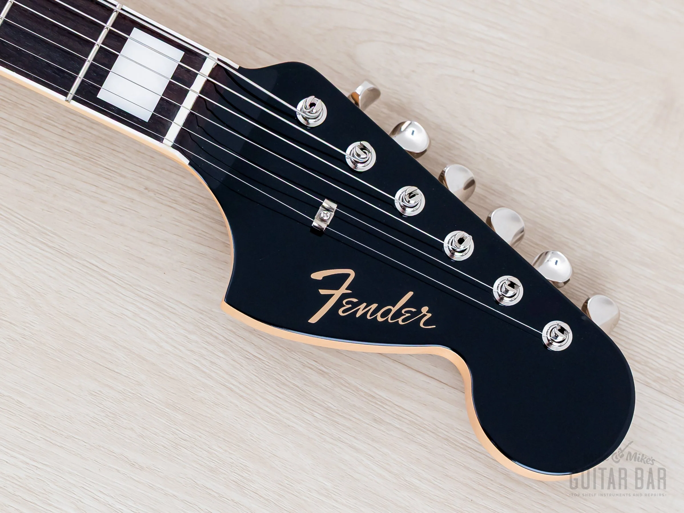 2025 Fender Traditional Late '60s Jazzmaster Black + Headstock w/ Block & Binding, Japan MIJ - Image 4