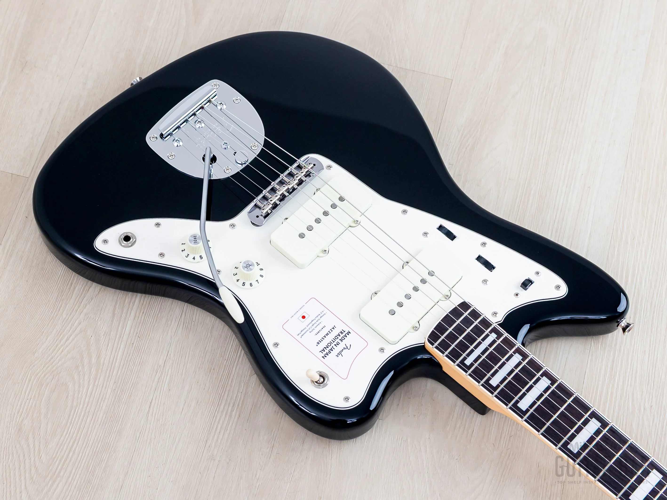 2025 Fender Traditional Late '60s Jazzmaster Black + Headstock w/ Block & Binding, Japan MIJ - Image 9