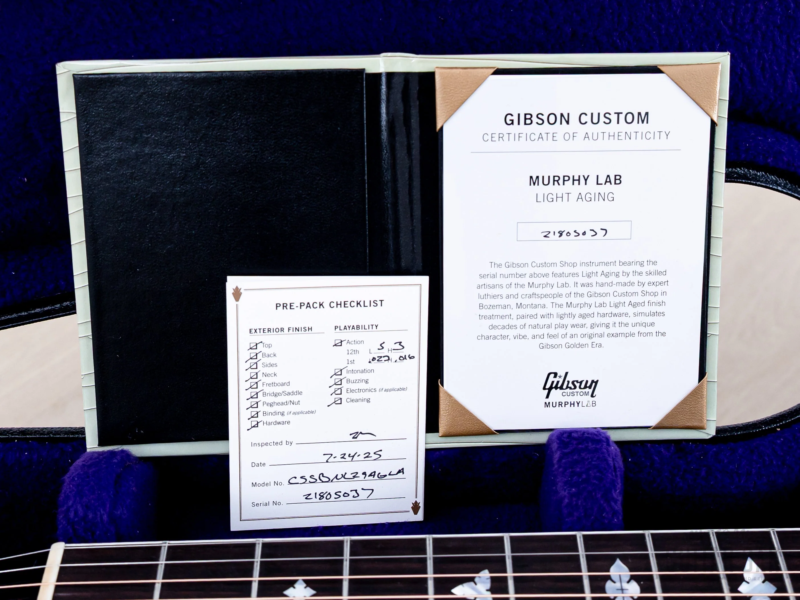 2025 Gibson Custom 1929 Nick Lucas Special Murphy Lab Light Aged Argentine Grey, Mint w/ Case, CoA - Image 19