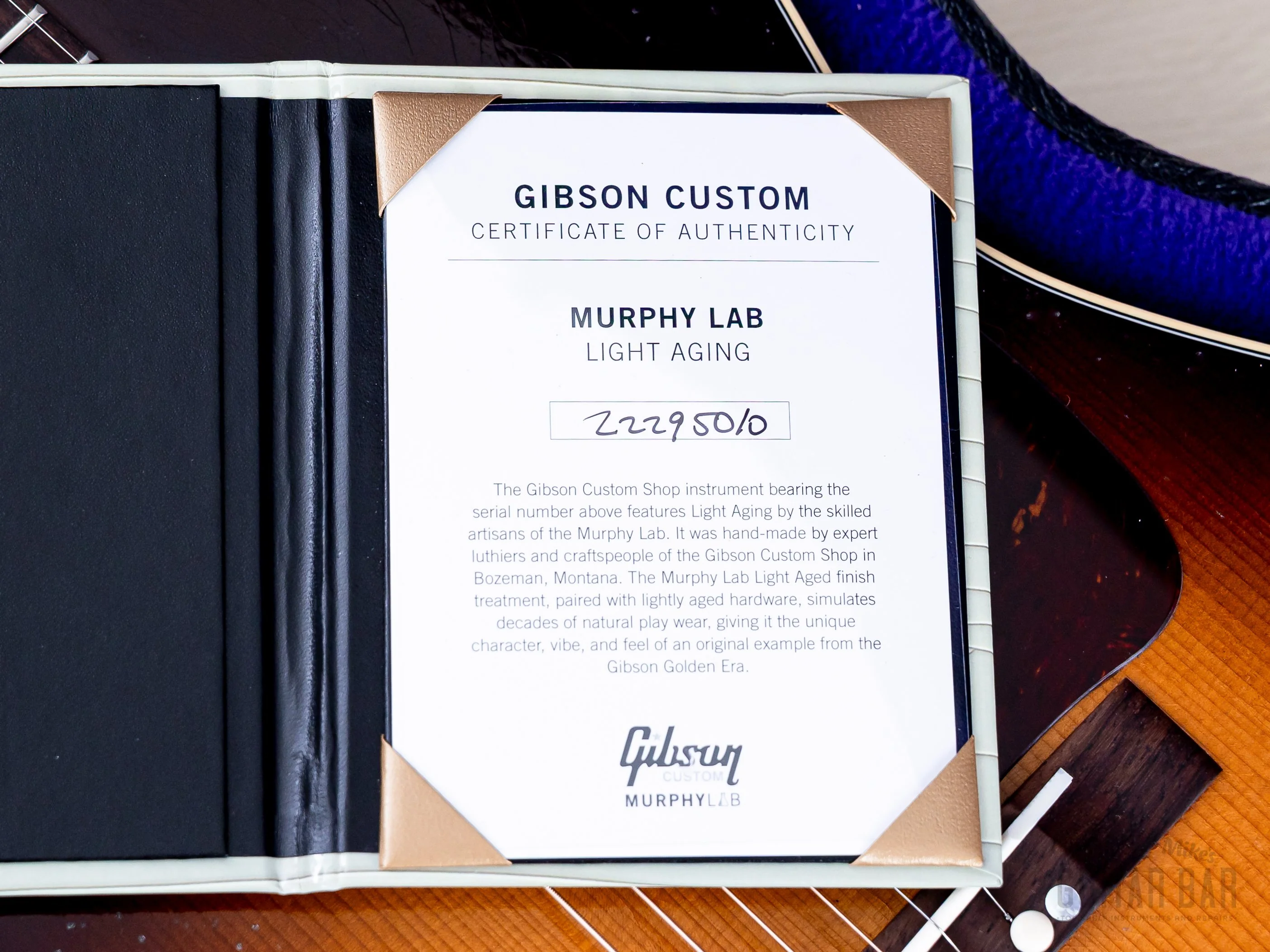 2025 Gibson Custom LG-2 Murphy Lab Light Aged 1946 Script Logo w/ Case, CoA - Image 20