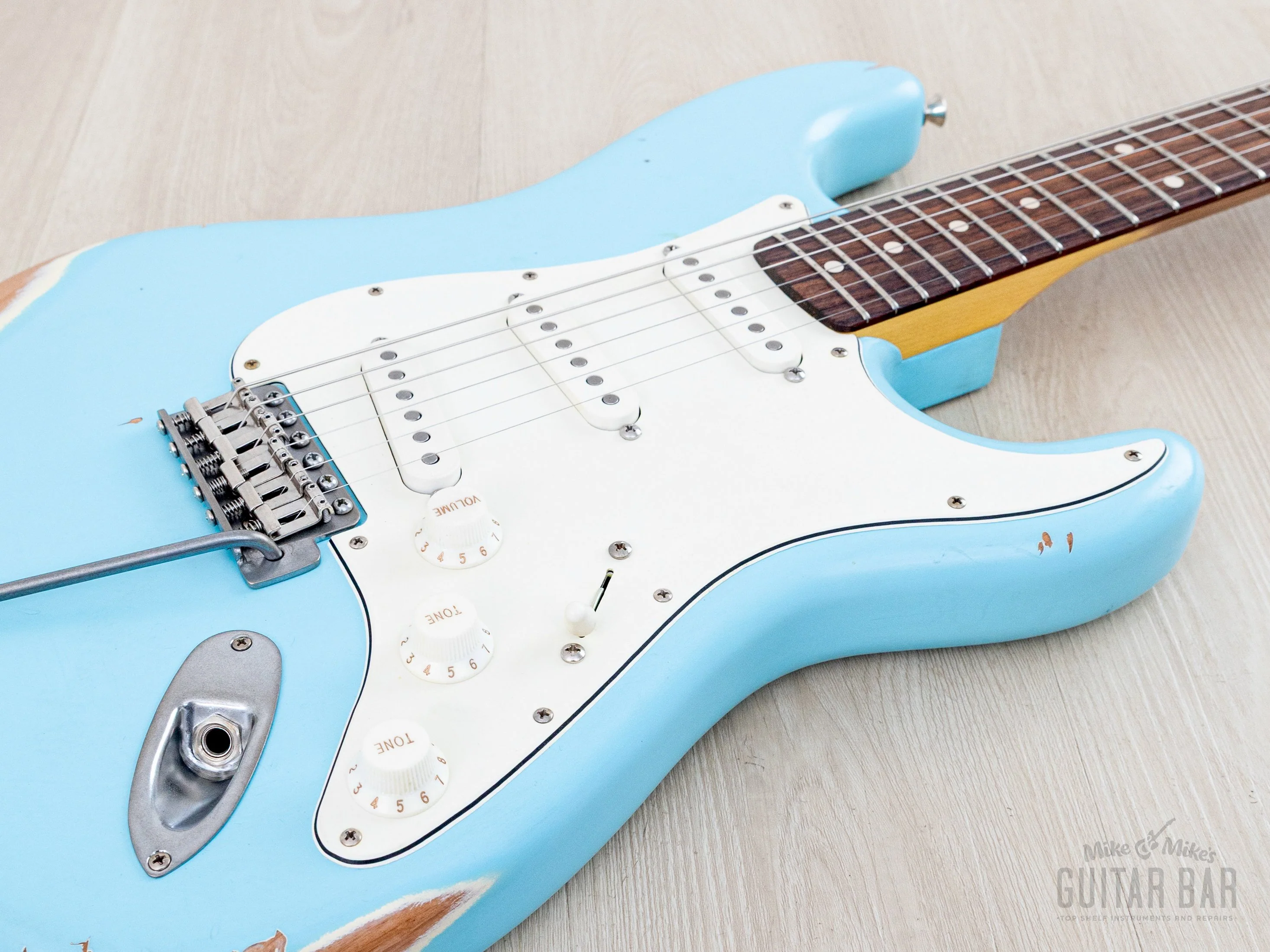 2025 Nash S-67 S-Style Electric Guitar Sonic Blue Medium Aged w/ Lollar, Case & Tags - Image 6