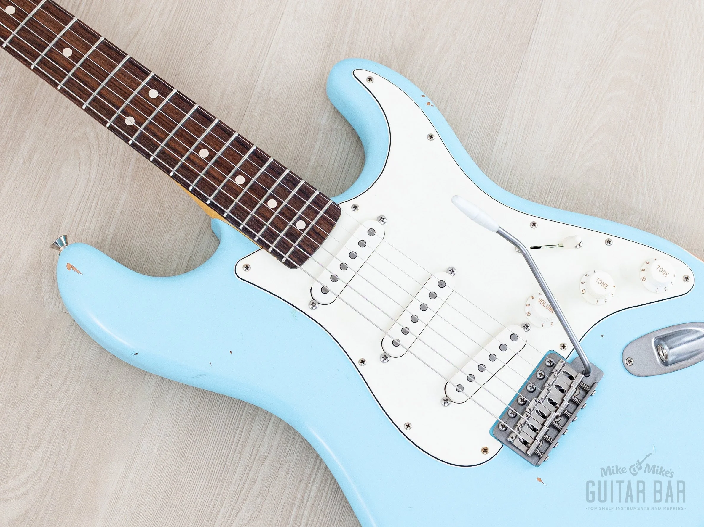 2025 Nash S-67 S-Style Electric Guitar Sonic Blue Medium Aged w/ Lollar, Case & Tags - Image 7