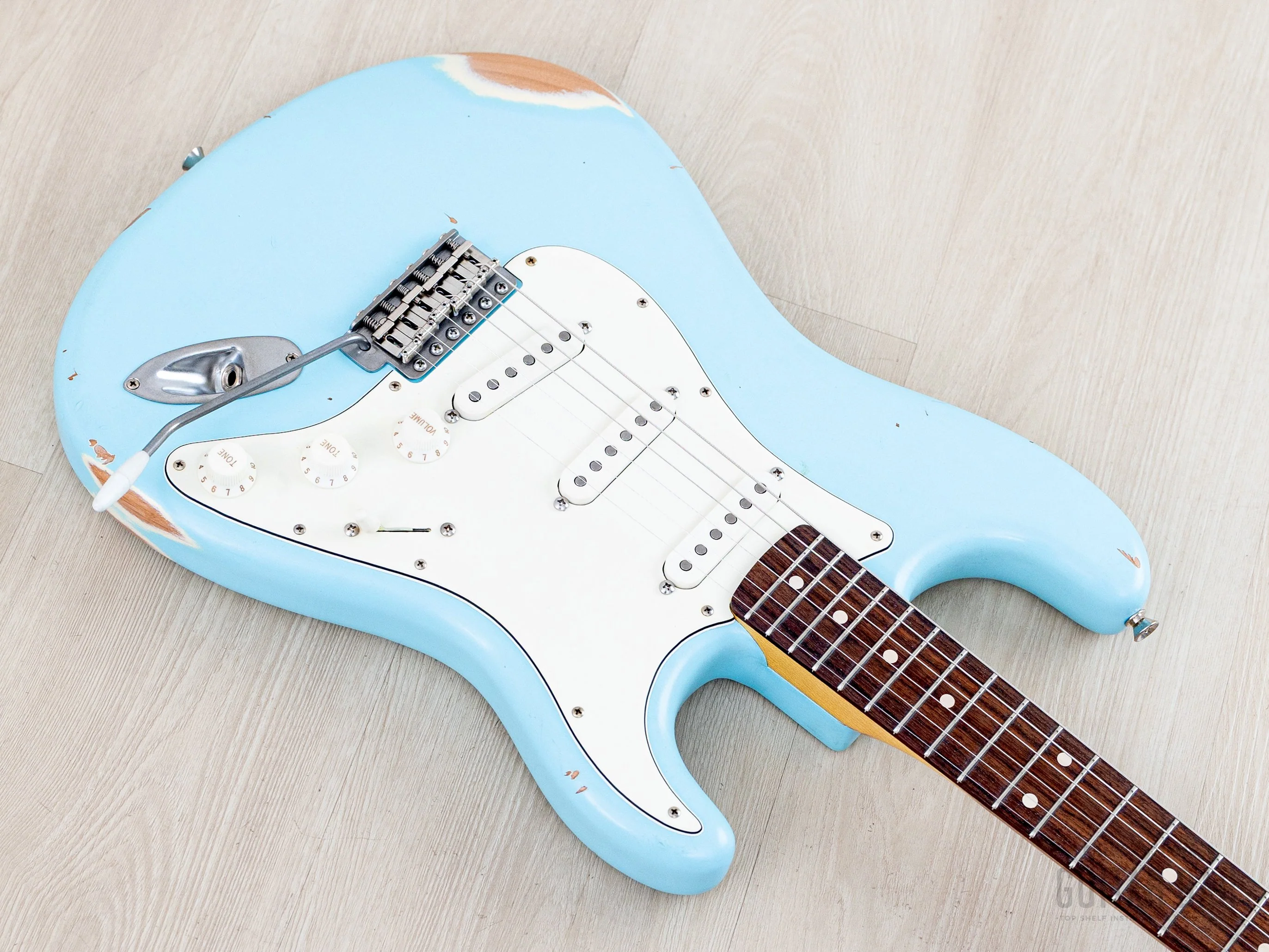 2025 Nash S-67 S-Style Electric Guitar Sonic Blue Medium Aged w/ Lollar, Case & Tags - Image 8