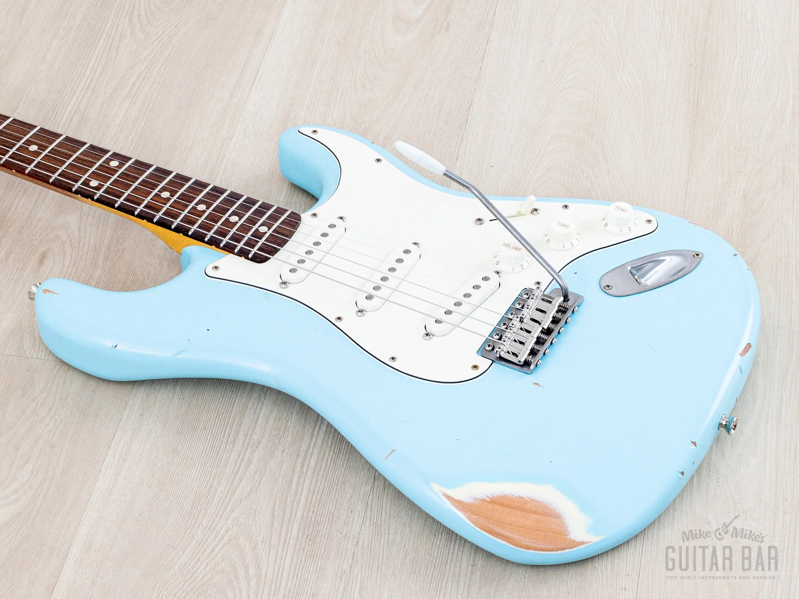 2025 Nash S-67 S-Style Electric Guitar Sonic Blue Medium Aged w/ Lollar, Case & Tags - Image 9