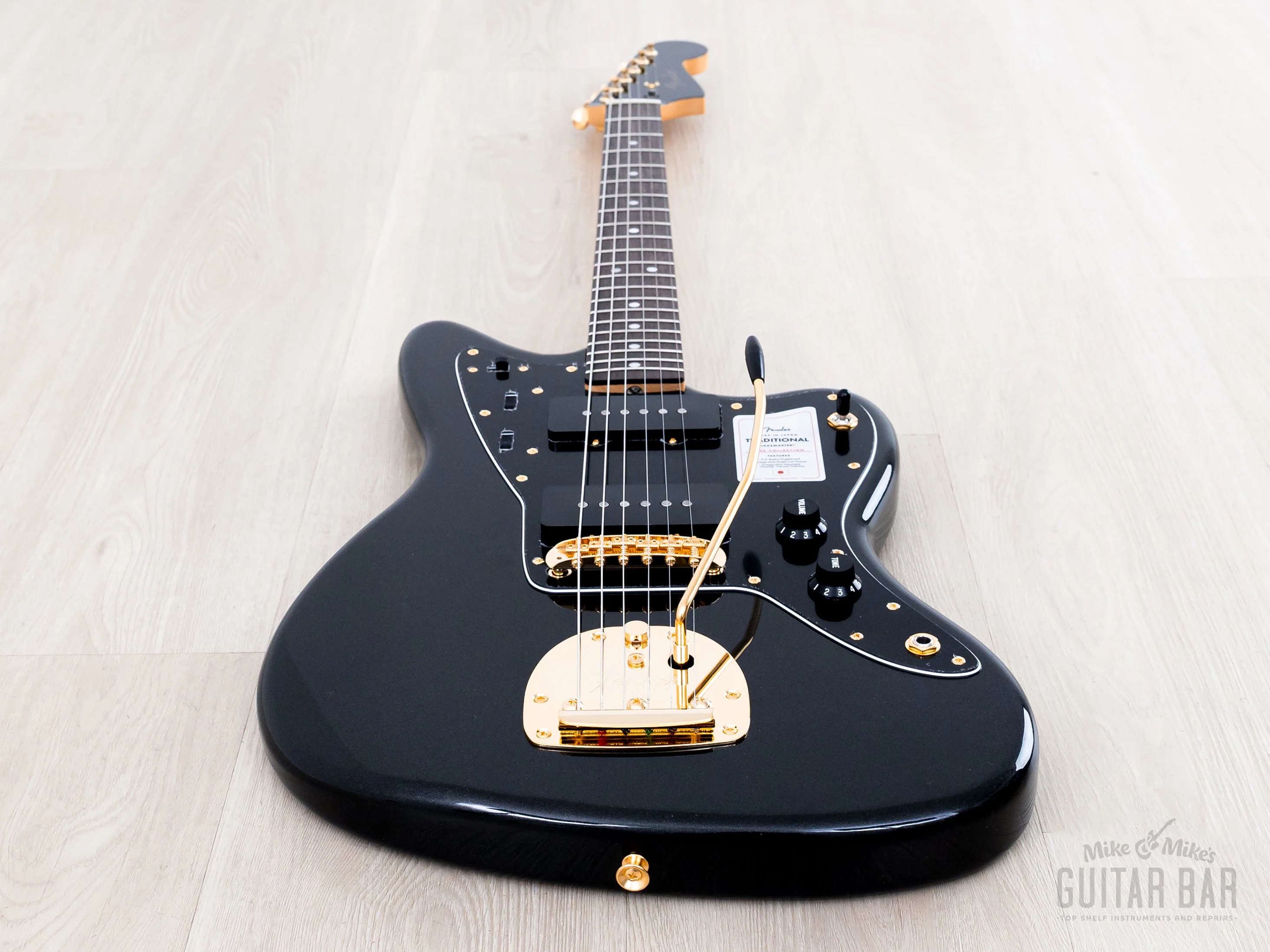 2026 Fender Limted Edition Traditional II 60s Jazzmaster Black Pearl + Headstock w/ Gold Hardware, Japan MIJ - Image 11
