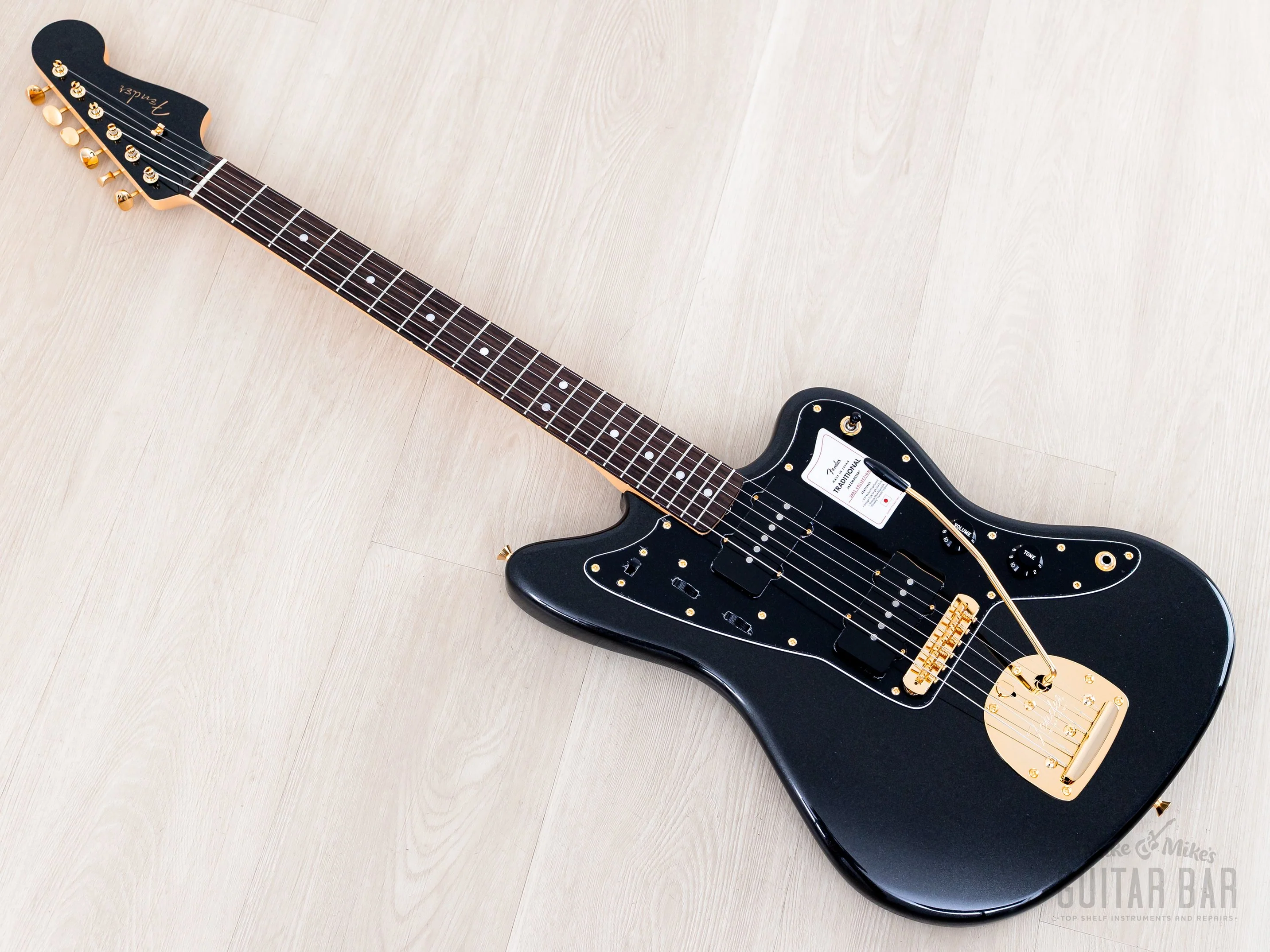 2026 Fender Limted Edition Traditional II 60s Jazzmaster Black Pearl + Headstock w/ Gold Hardware, Japan MIJ - Image 12