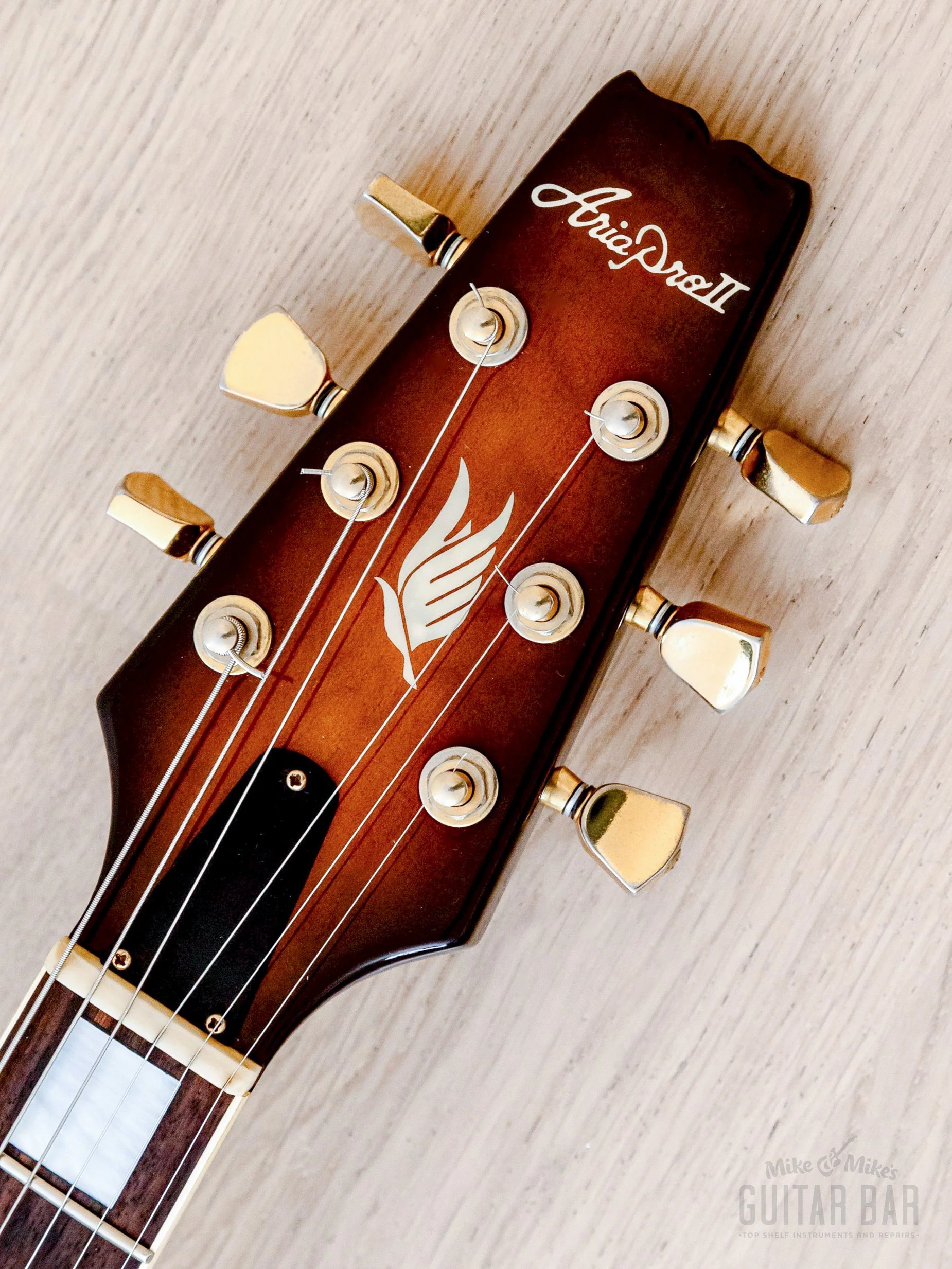 Aria Pro II PE-85R Electric Guitar Flame Top Tobacco Sunburst w/ Seymour Duncan, Japan - Image 4